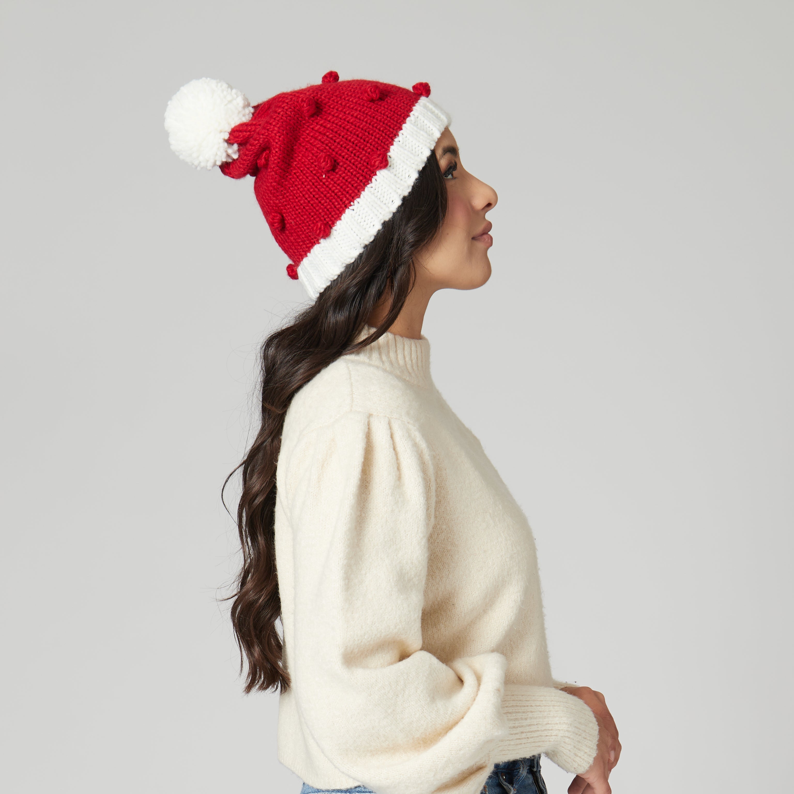 Bobble Knit Holiday Beanie 5 Bobble Knit Holiday Beanie