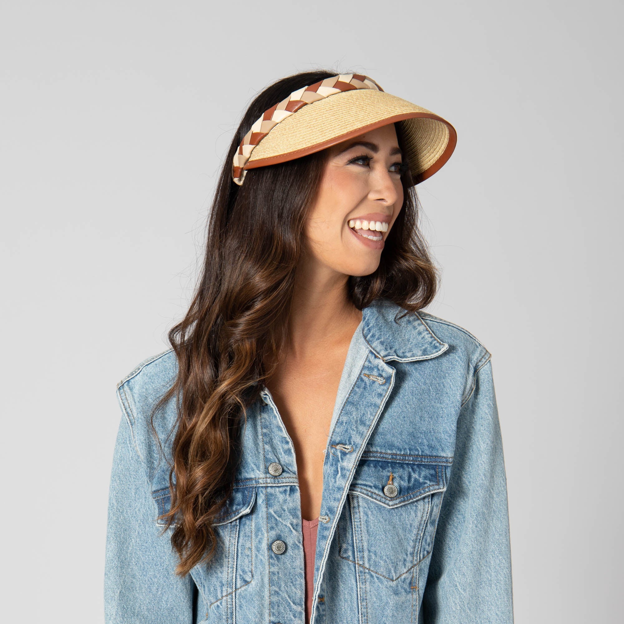Boss Visor - Ultrabraid Visor with Faux Braided Band 6 Boss Visor - Ultrabraid Visor with Faux Braided Band