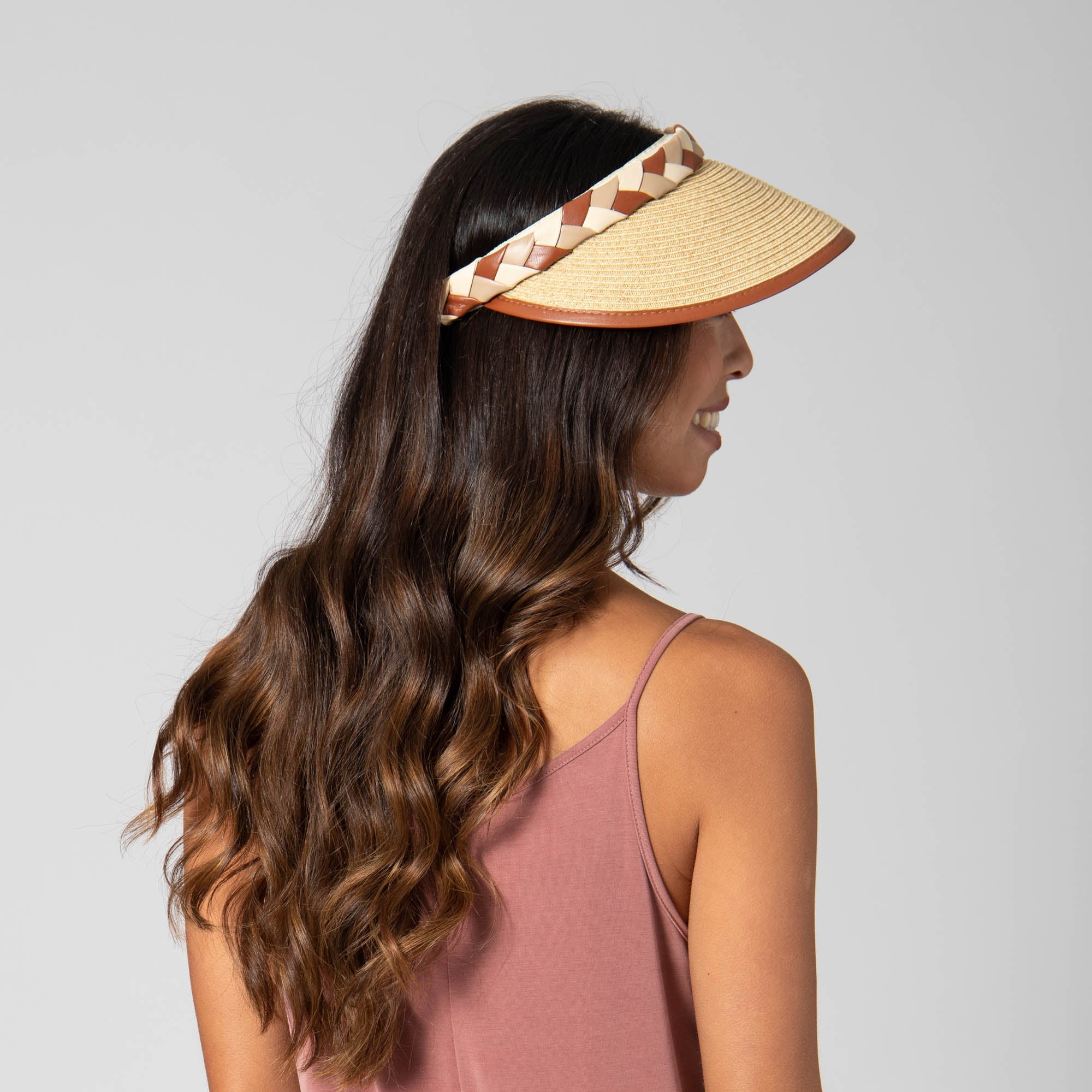 Boss Visor - Ultrabraid Visor with Faux Braided Band 10 Boss Visor - Ultrabraid Visor with Faux Braided Band