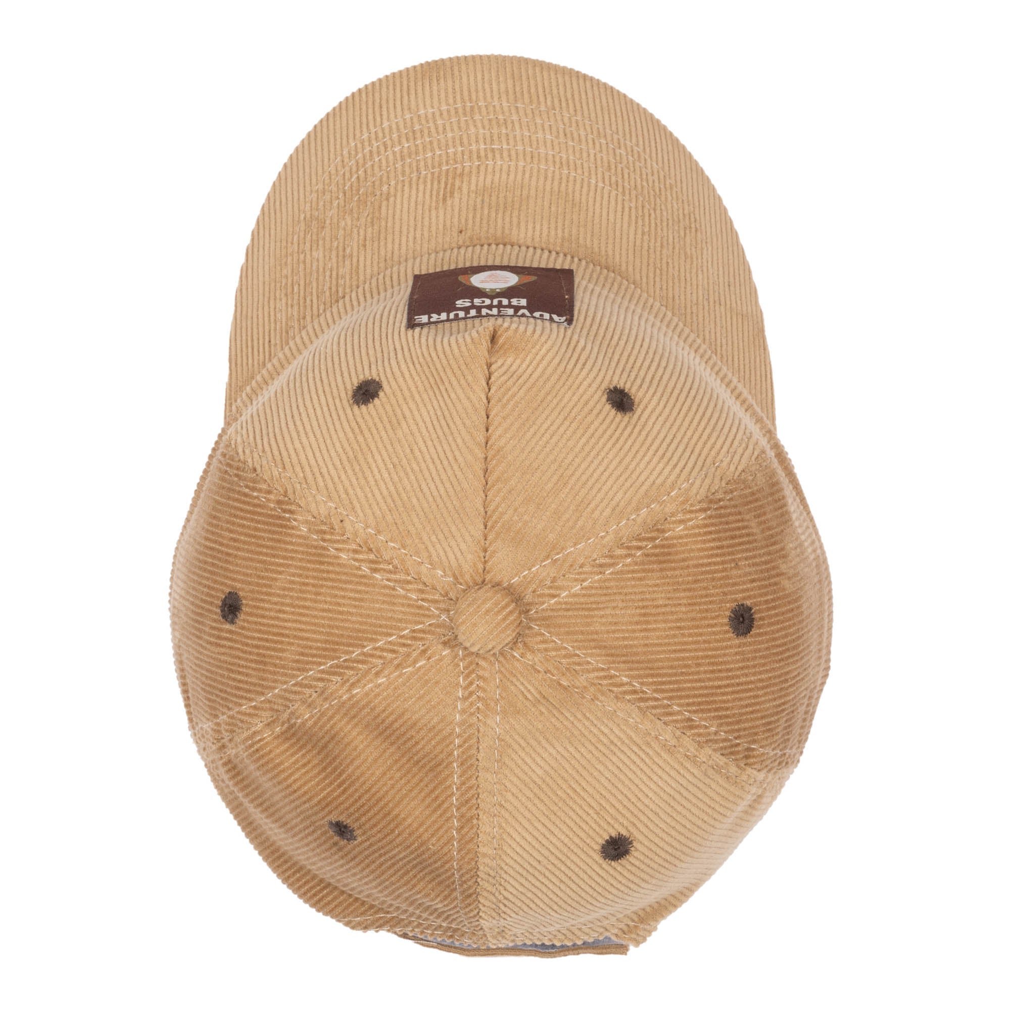 Corduroy Cap with Woven Adventure Bugs Patch 7 Corduroy Cap with Woven Adventure Bugs Patch