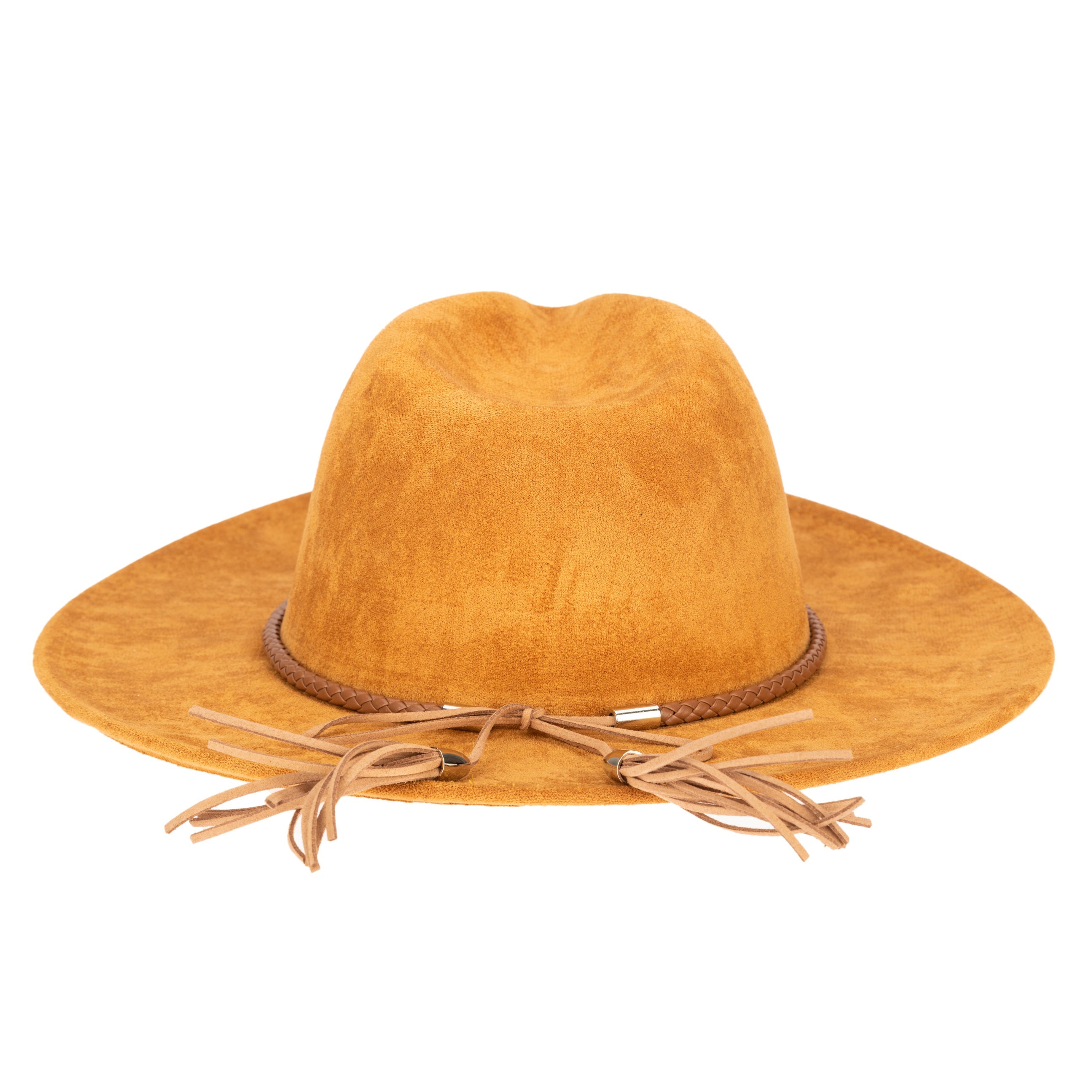 Faux Suede Fedora With Tassel Back Bow 19 Faux Suede Fedora With Tassel Back Bow