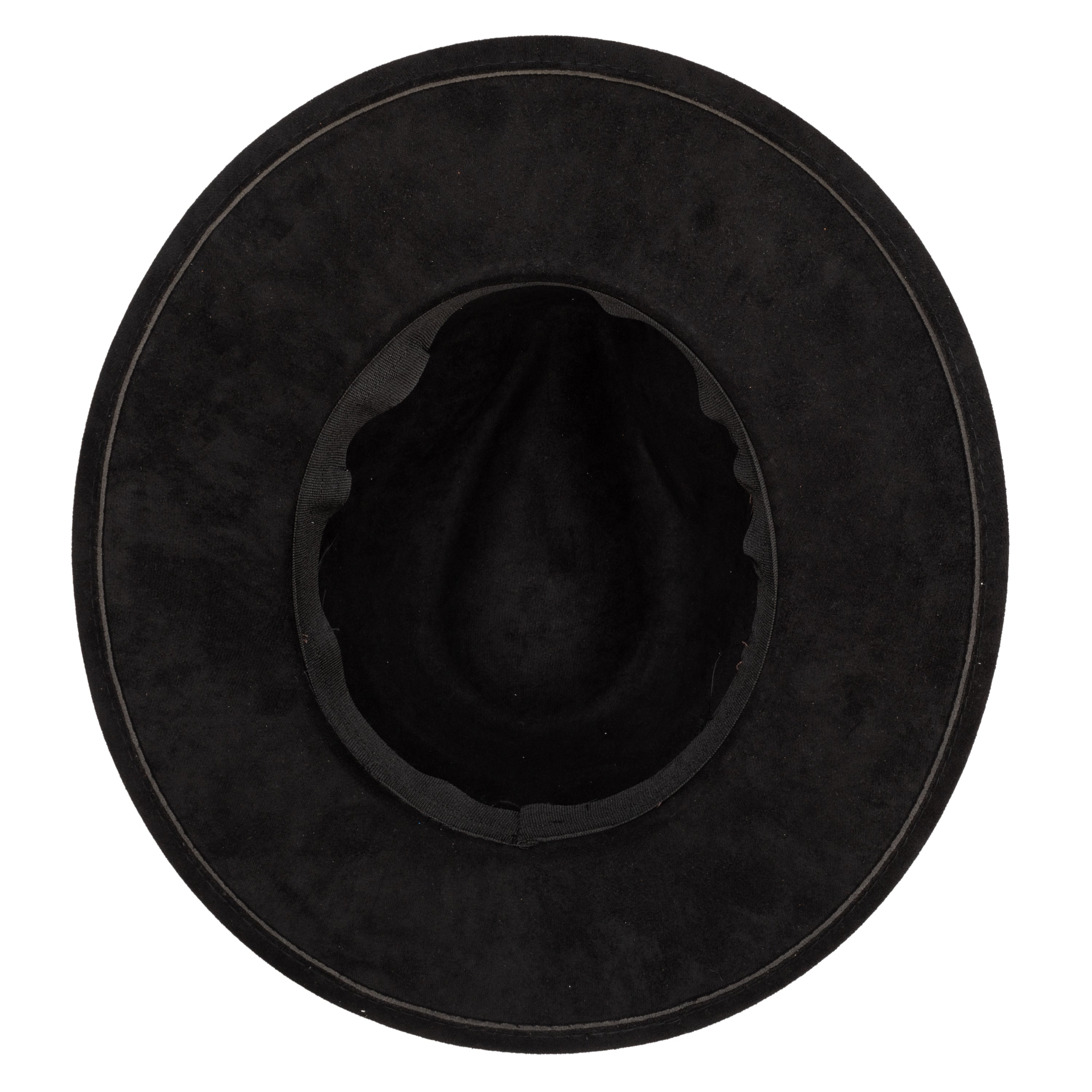 Faux Suede Fedora With Tassel Back Bow 7 Faux Suede Fedora With Tassel Back Bow
