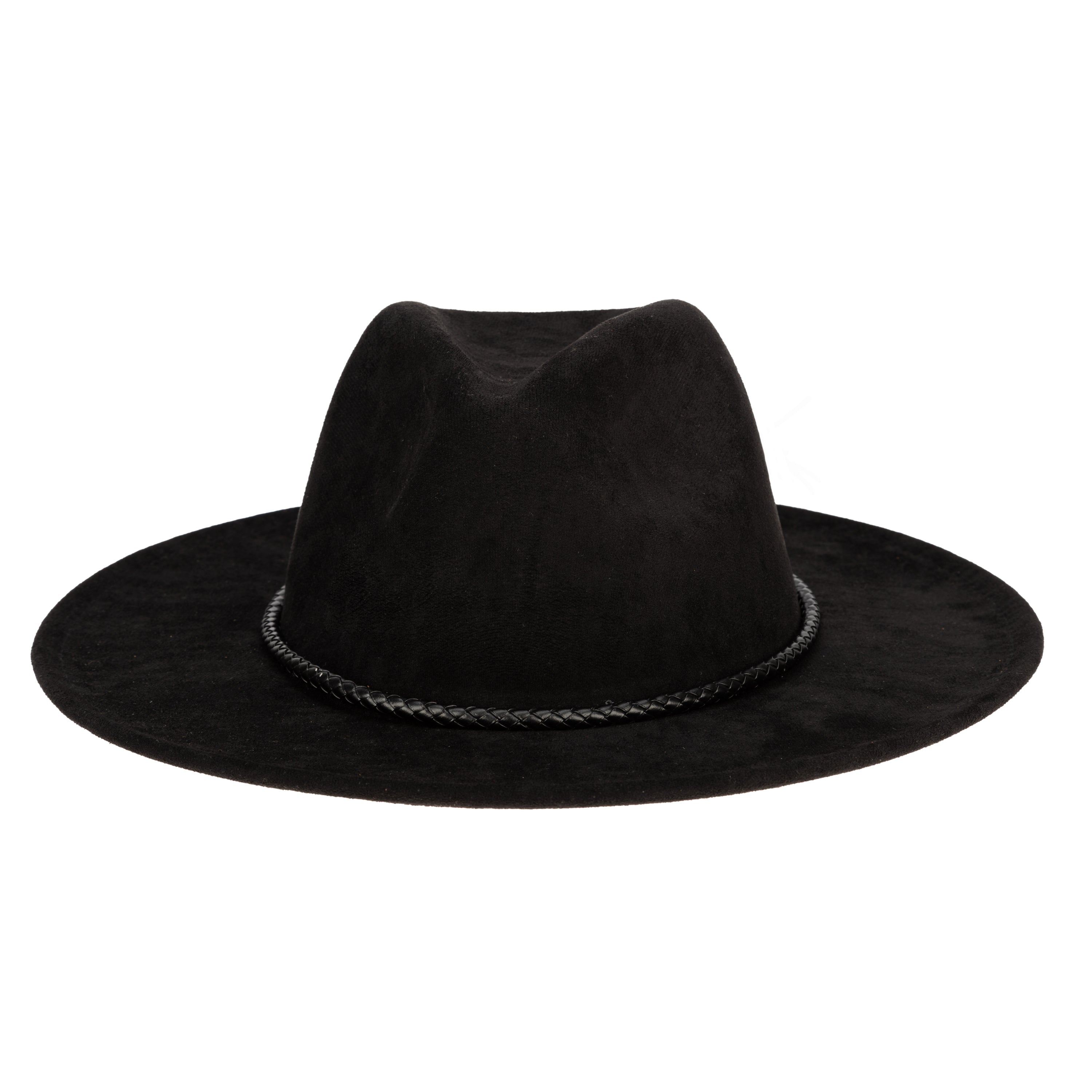 Faux Suede Fedora With Tassel Back Bow 9 Faux Suede Fedora With Tassel Back Bow