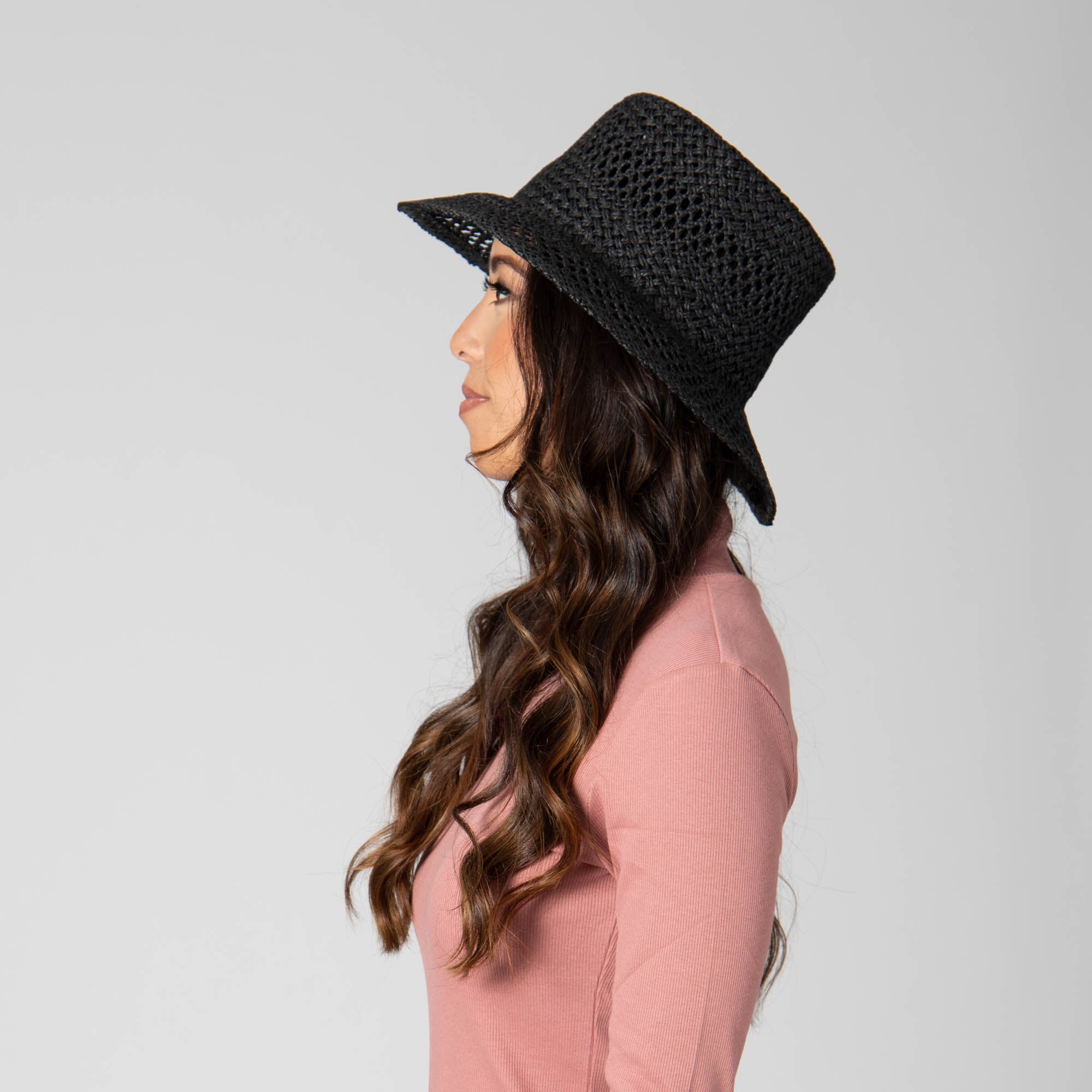 In the Clouds - Woven Paper Bucket Hat with Ventilation 7 In the Clouds - Woven Paper Bucket Hat with Ventilation