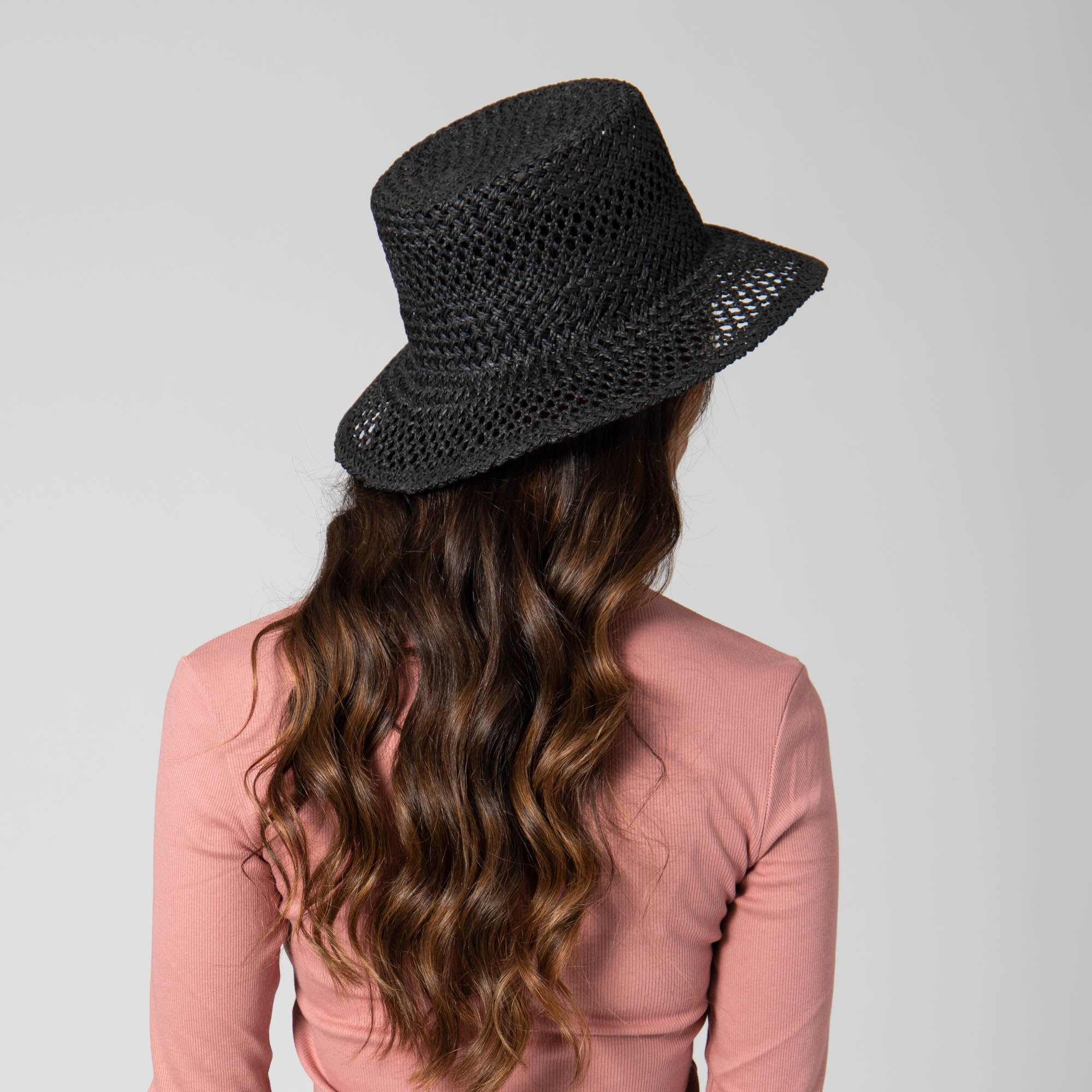In the Clouds - Woven Paper Bucket Hat with Ventilation 8 In the Clouds - Woven Paper Bucket Hat with Ventilation