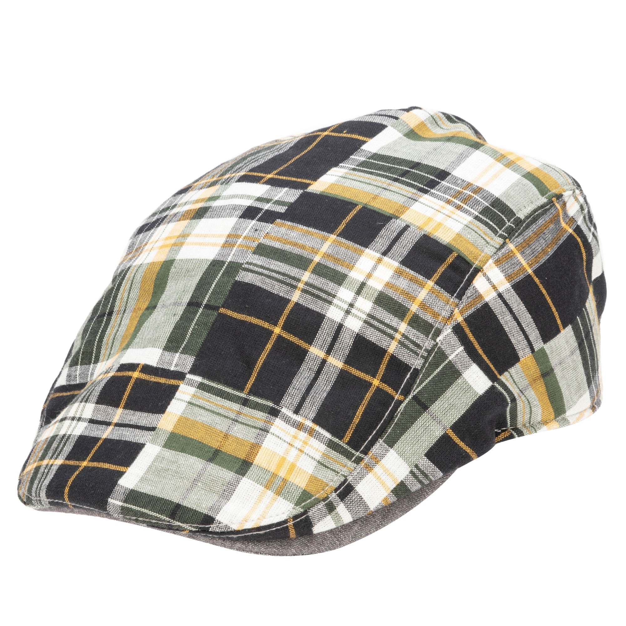 Kids Cut and Sew Plaid Drivers Hat