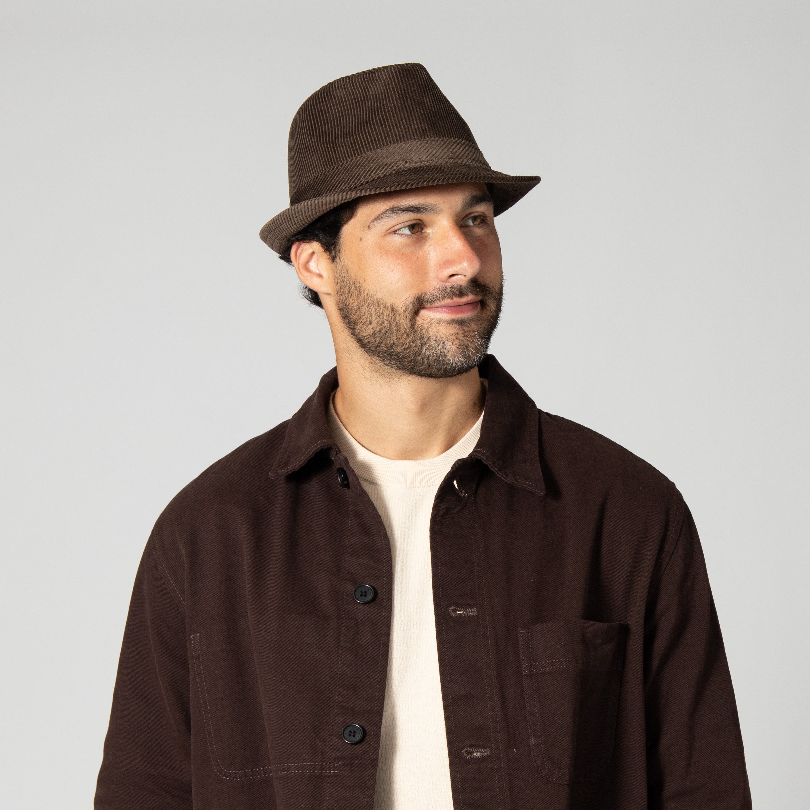 Men's Cut And Sew Corduroy Fedora 12 Men's Cut And Sew Corduroy Fedora