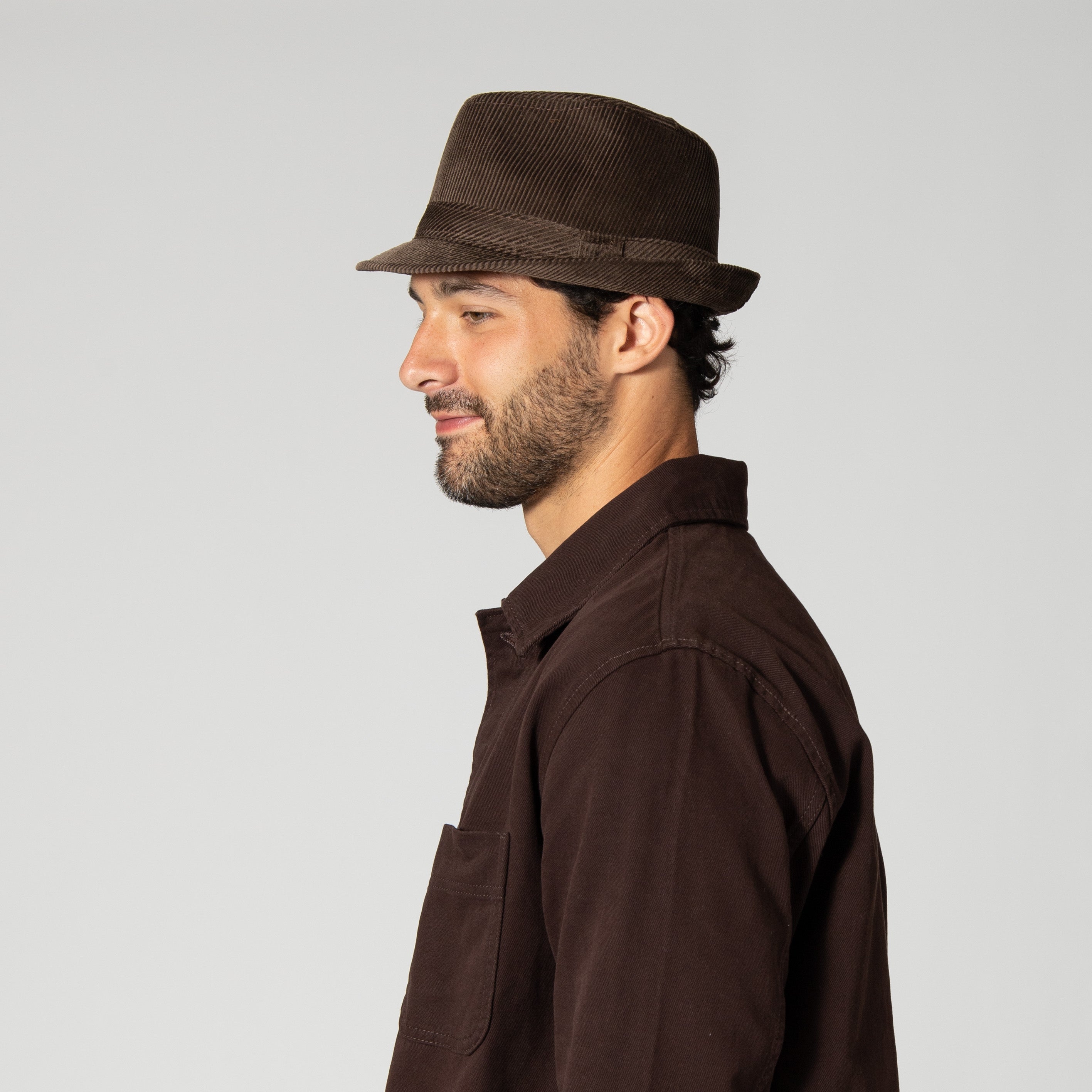 Men's Cut And Sew Corduroy Fedora 13 Men's Cut And Sew Corduroy Fedora