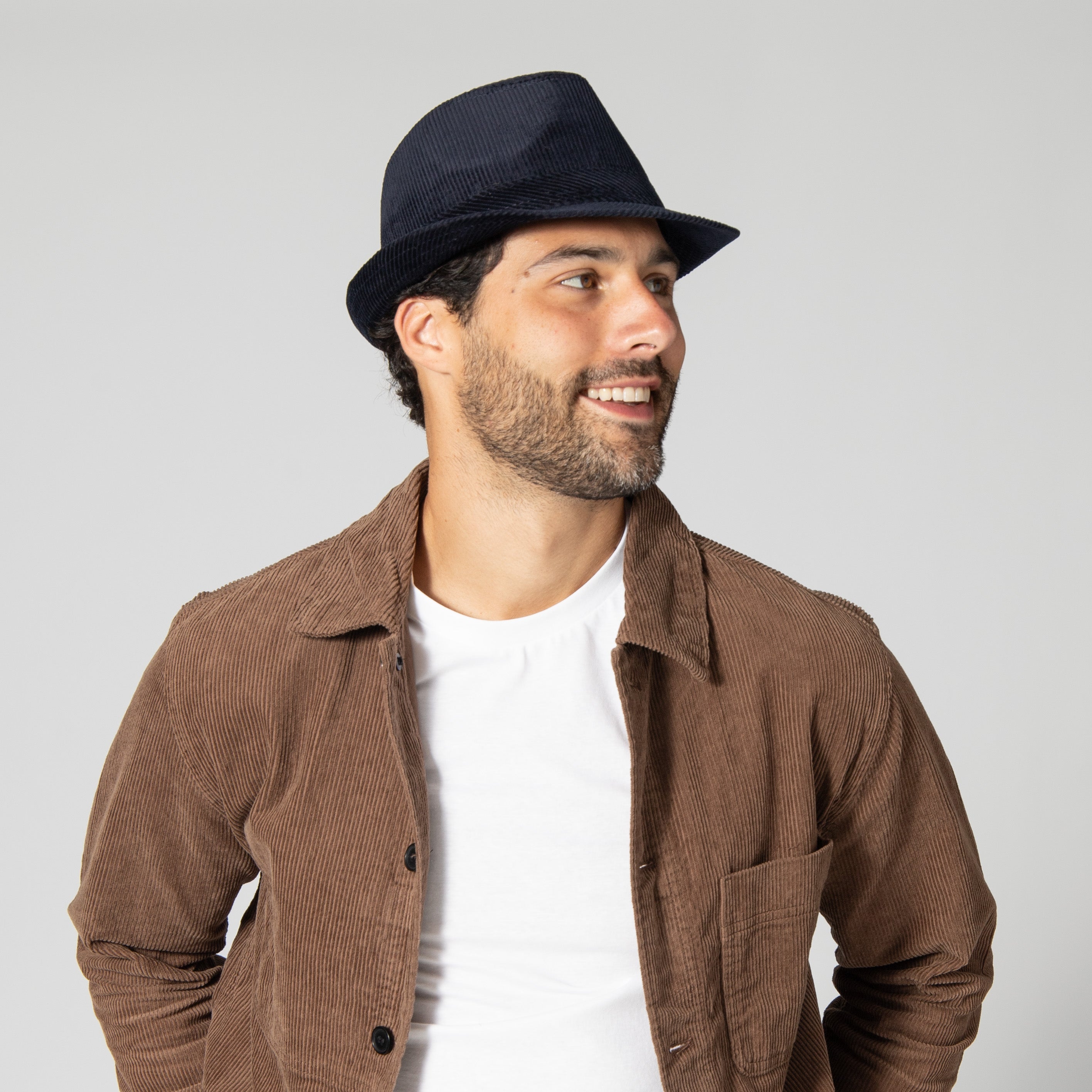 Men's Cut And Sew Corduroy Fedora 22 Men's Cut And Sew Corduroy Fedora