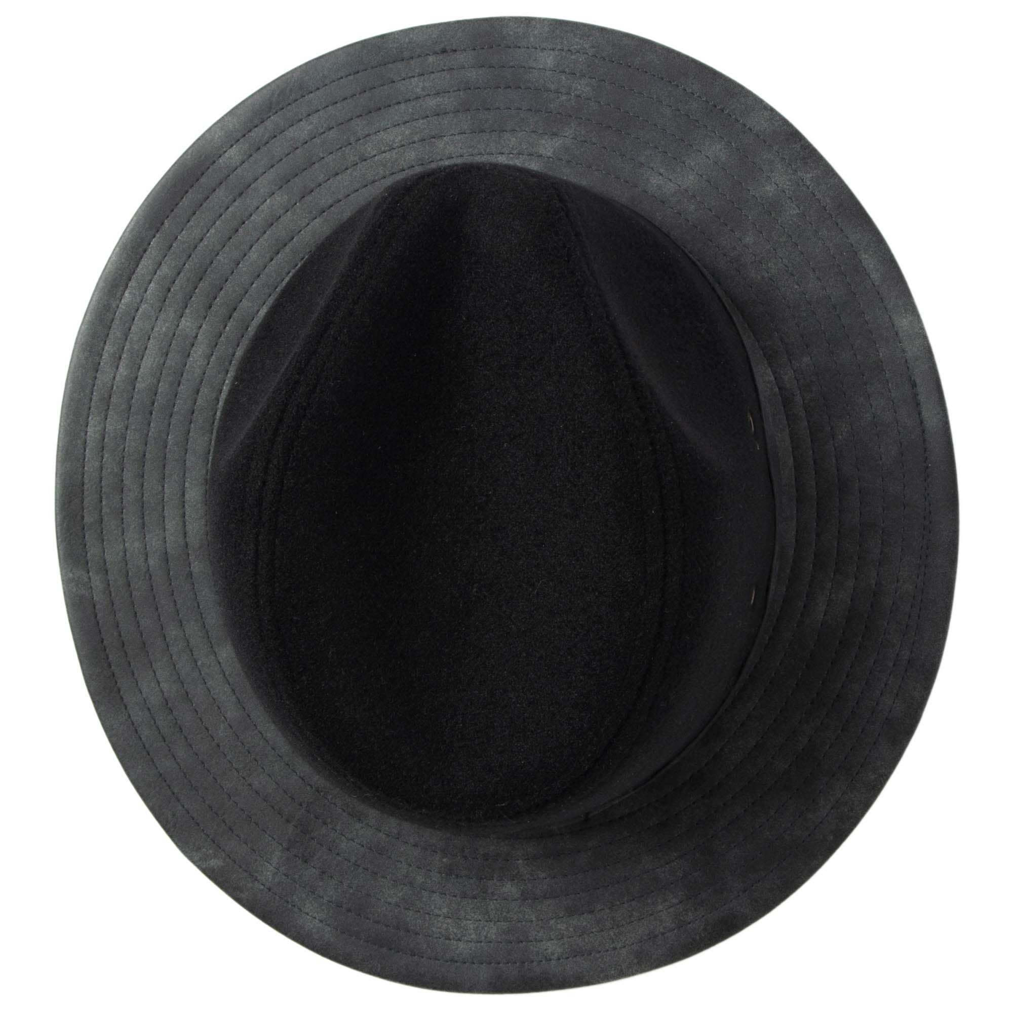 Men's Faux Felt Fedora with Matching Faux Leather Band 22 Men's Faux Felt Fedora with Matching Faux Leather Band