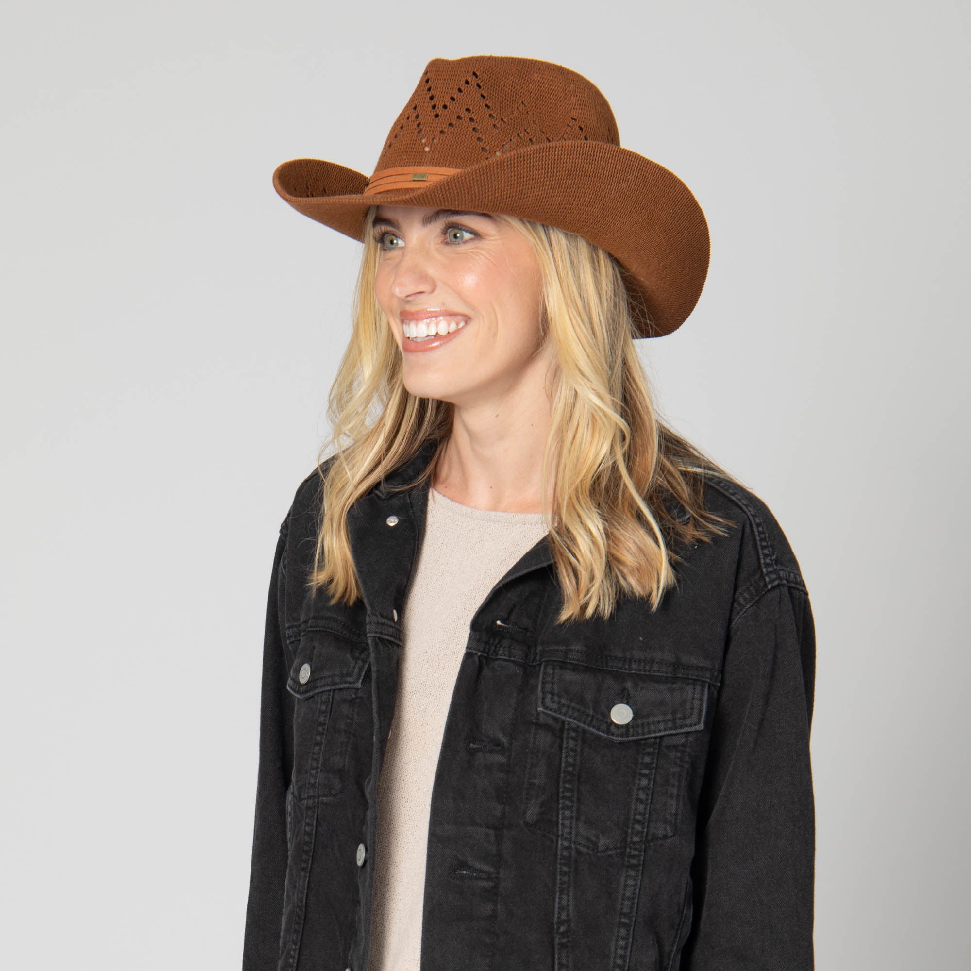 Nash - Ventilated Crown Cowboy with Wrapped Suede Band 4 Nash - Ventilated Crown Cowboy with Wrapped Suede Band
