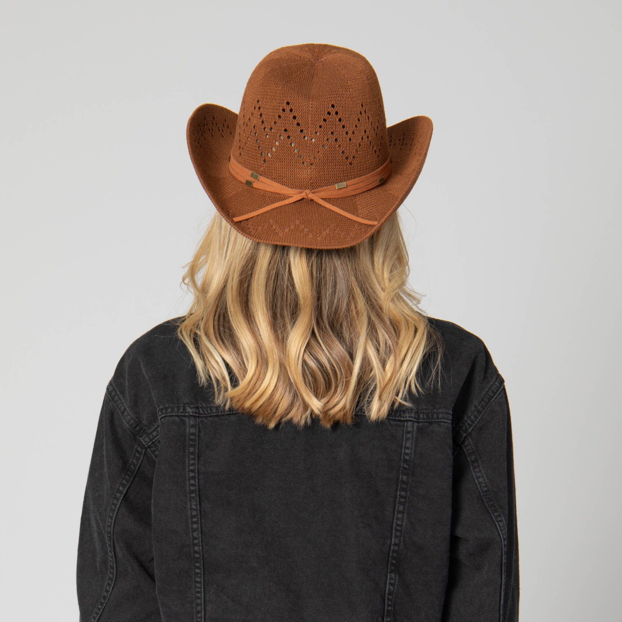 Nash - Ventilated Crown Cowboy with Wrapped Suede Band 6 Nash - Ventilated Crown Cowboy with Wrapped Suede Band