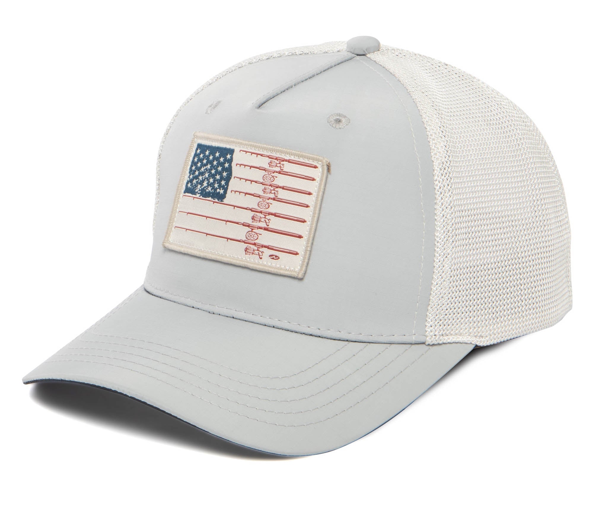 Water Performance - Mens Americana Fishing Trucker Hat 10 Water Performance - Mens Americana Fishing Trucker Hat