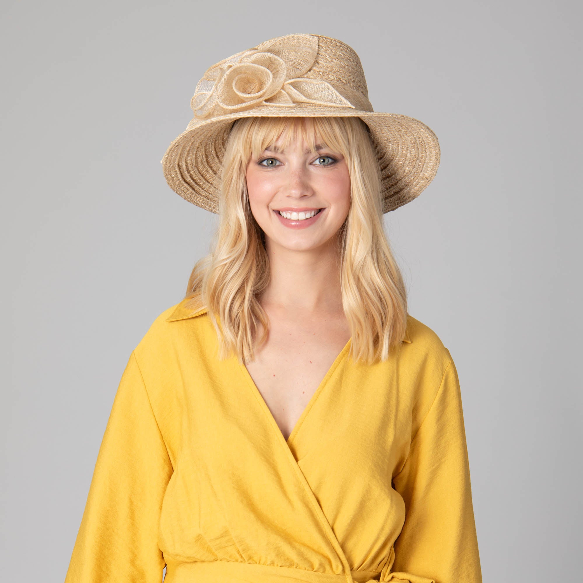 Women's Abaca Dressy Sun Hat 3 Women's Abaca Dressy Sun Hat