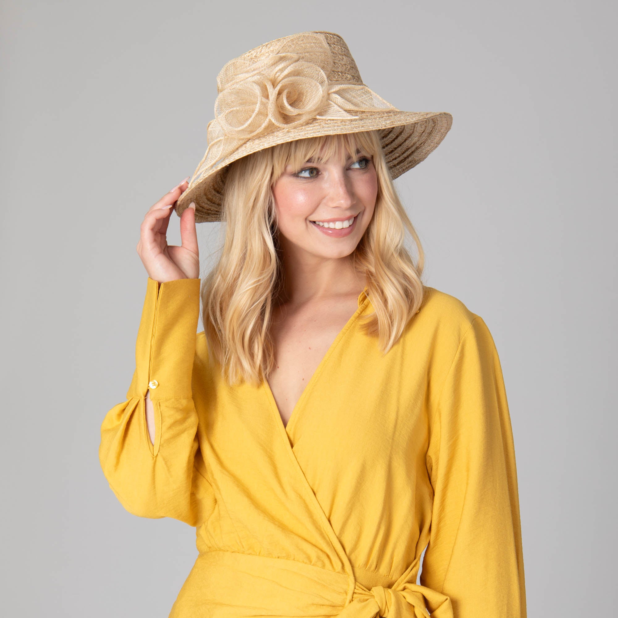 Women's Abaca Dressy Sun Hat 4 Women's Abaca Dressy Sun Hat