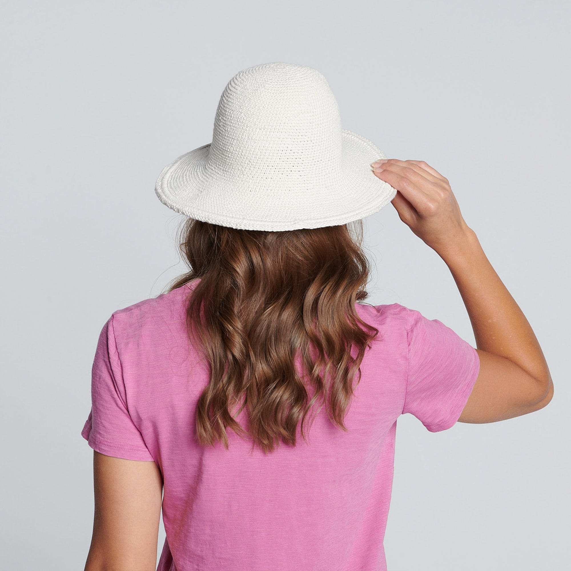 Women's Crocheted Brim Hat 14 Women's Crocheted Brim Hat