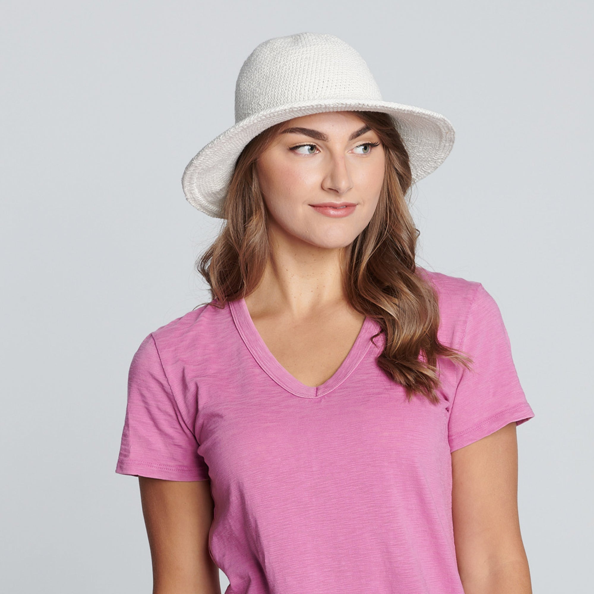 Women's Crocheted Brim Hat 15 Women's Crocheted Brim Hat