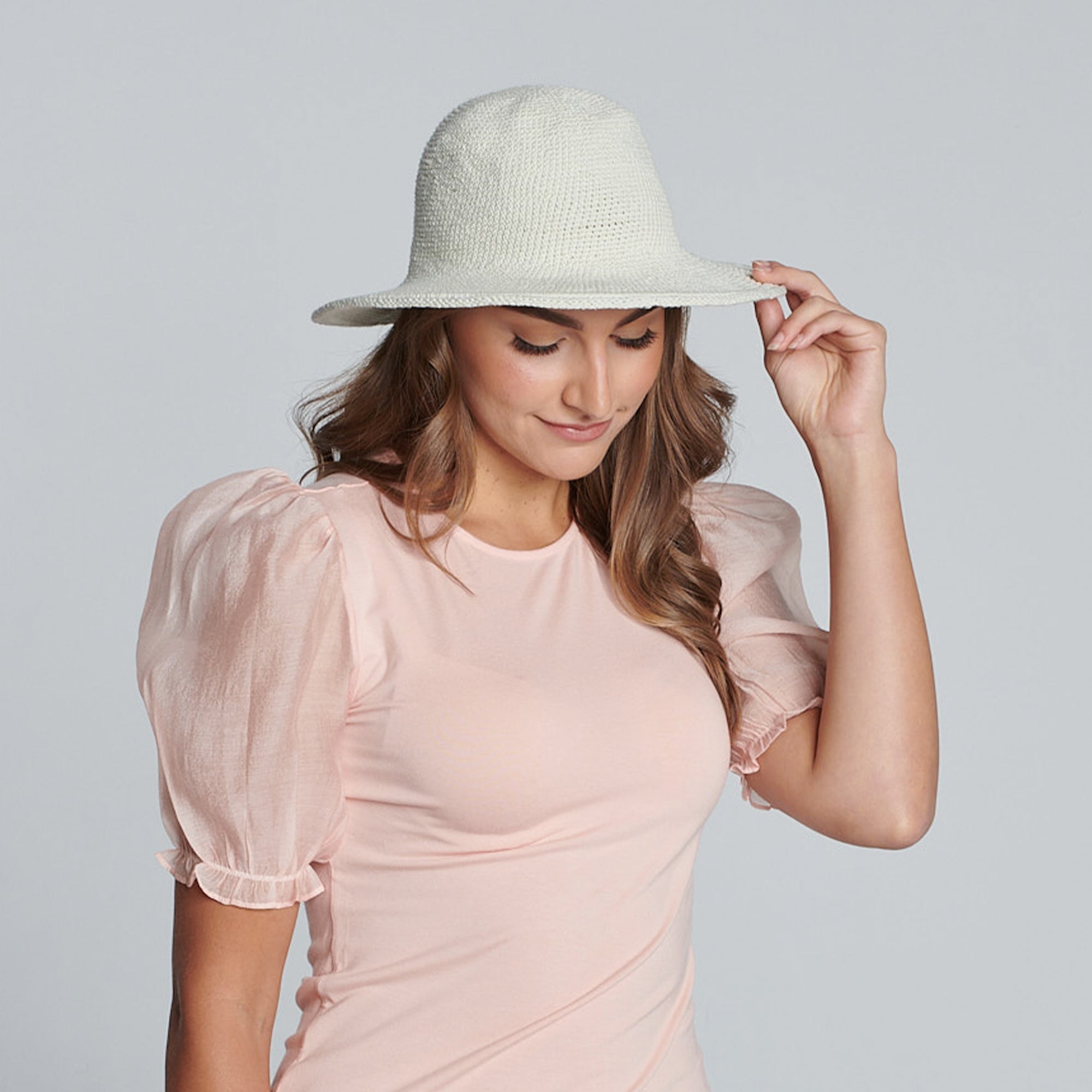 Women's Crocheted Brim Hat 19 Women's Crocheted Brim Hat