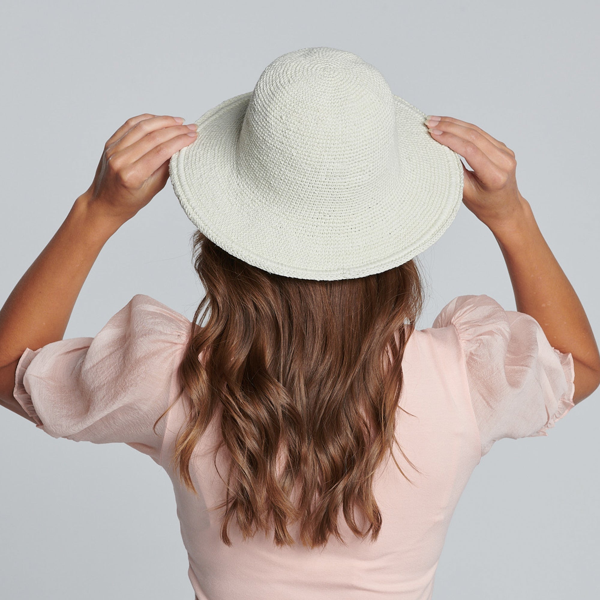 Women's Crocheted Brim Hat 21 Women's Crocheted Brim Hat