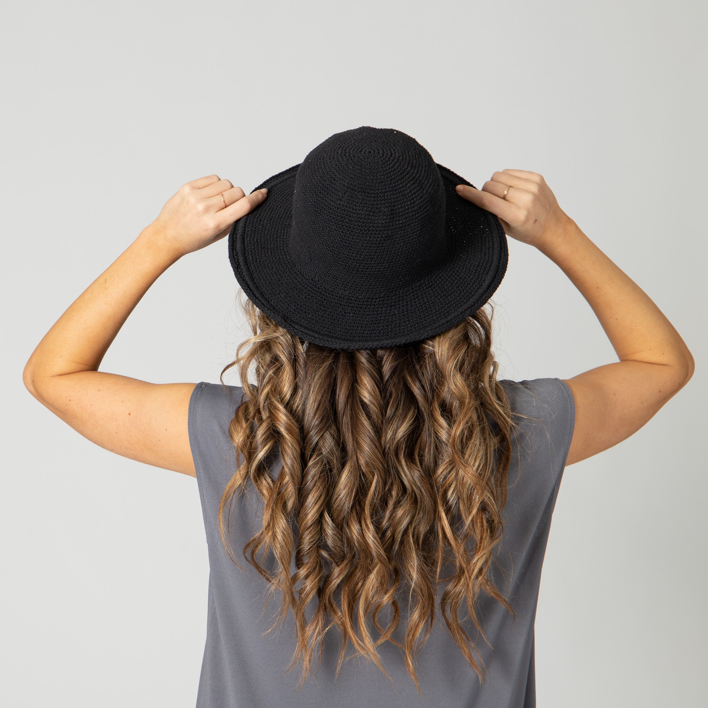 Women's Crocheted Brim Hat 7 Women's Crocheted Brim Hat