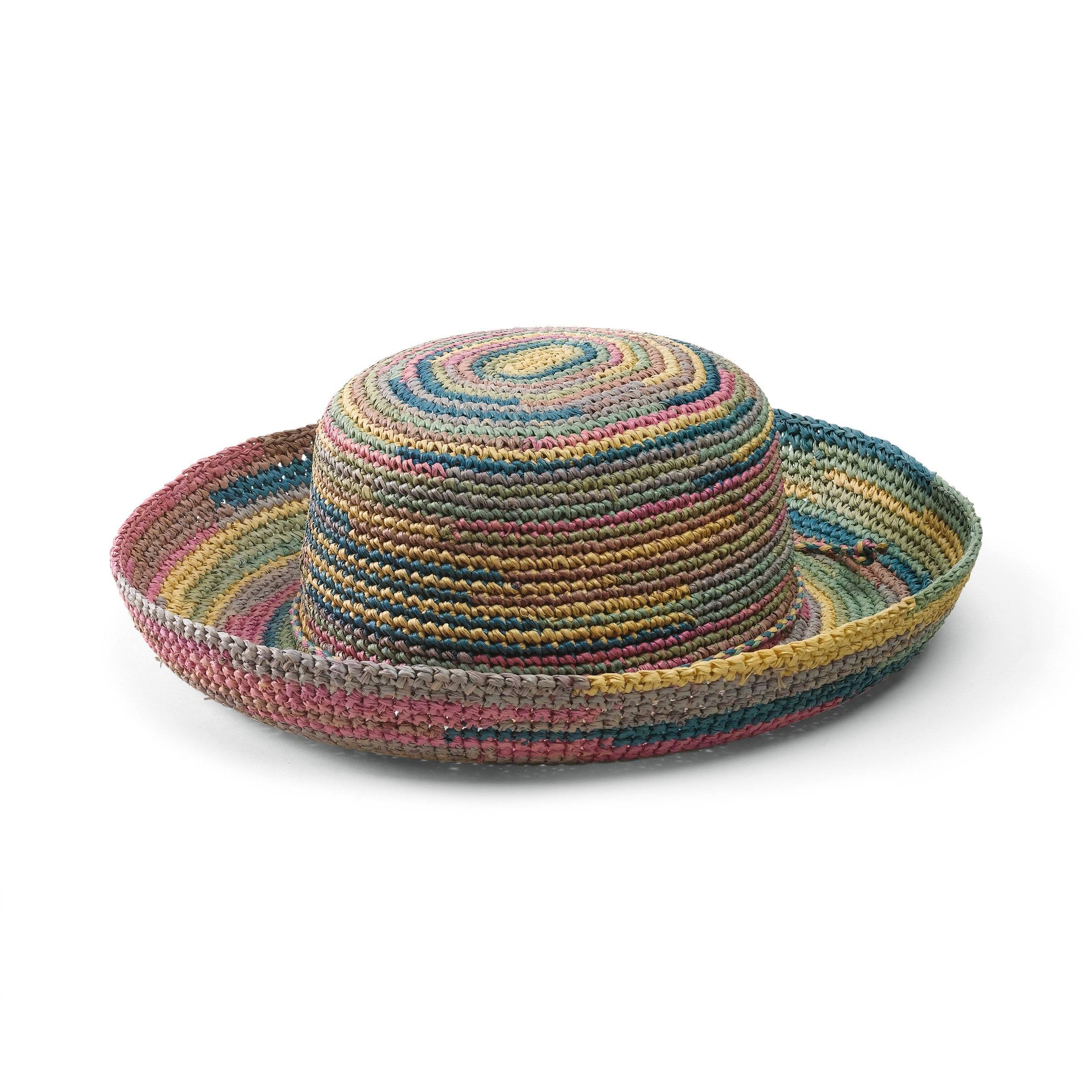 Women's Crocheted Raffia Kettle Brim Hat 7 Women's Crocheted Raffia Kettle Brim Hat