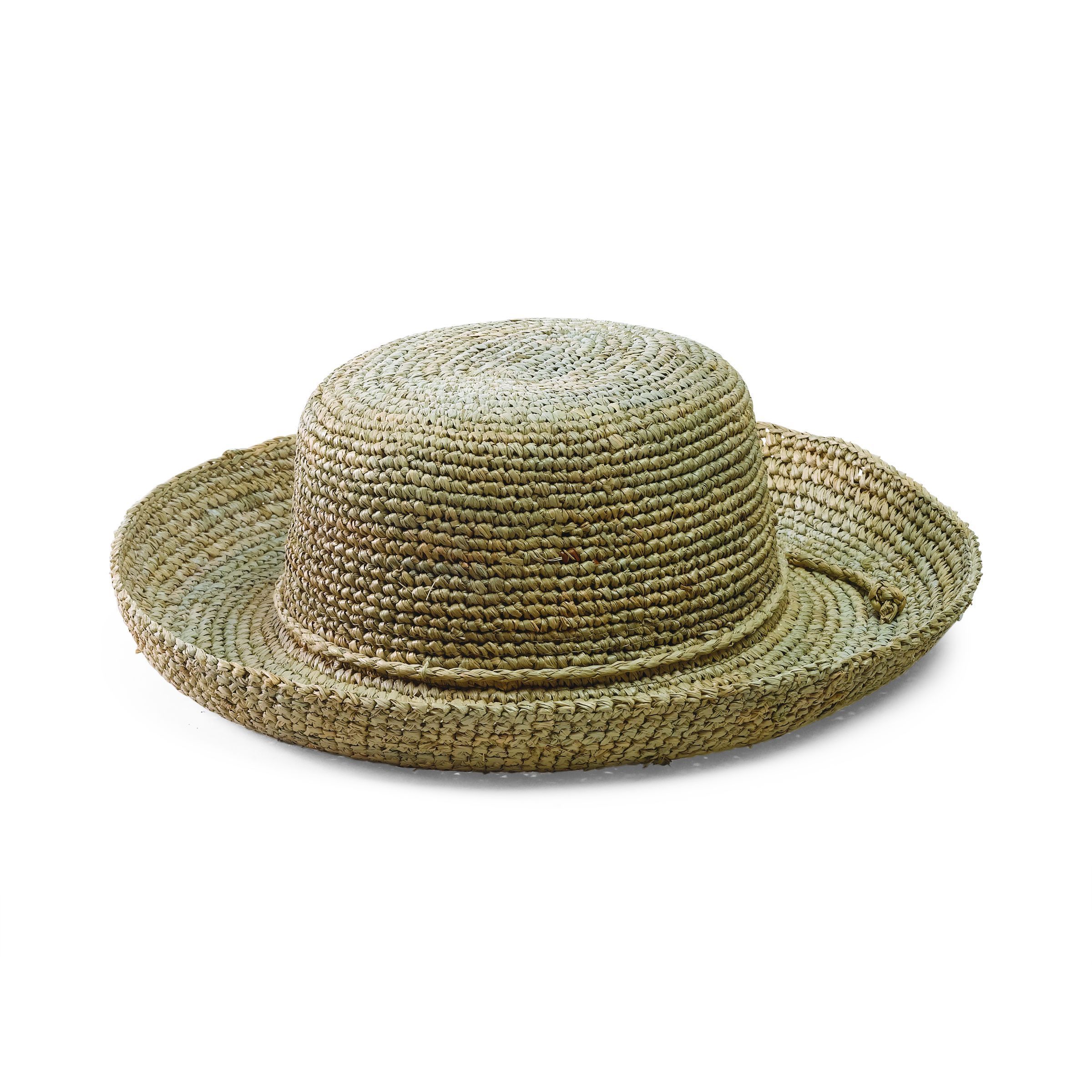Women's Crocheted Raffia Kettle Brim Hat 9 Women's Crocheted Raffia Kettle Brim Hat