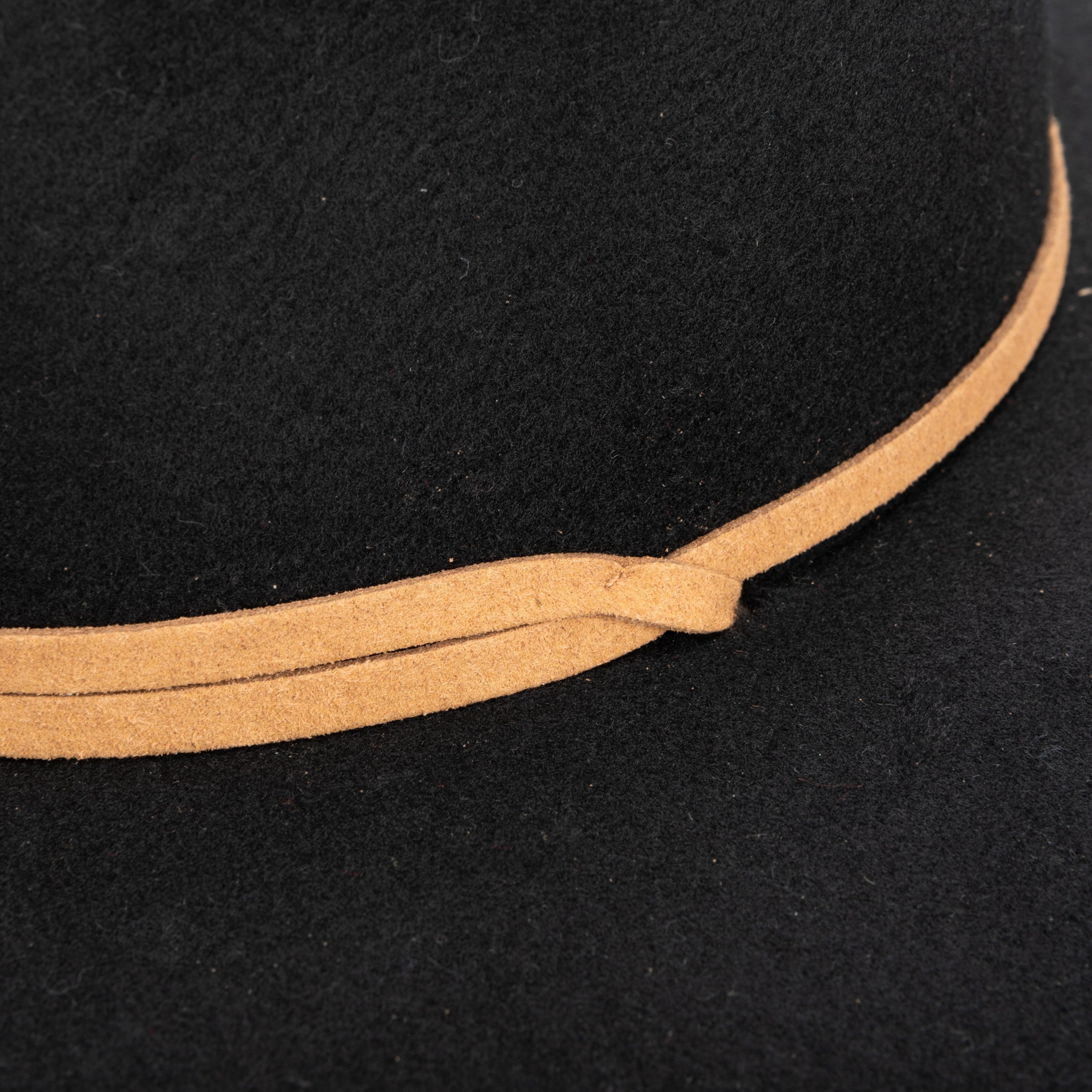 Women's Faux Felt Boater W/ Faux Leather Chin Cord 6 Women's Faux Felt Boater W/ Faux Leather Chin Cord