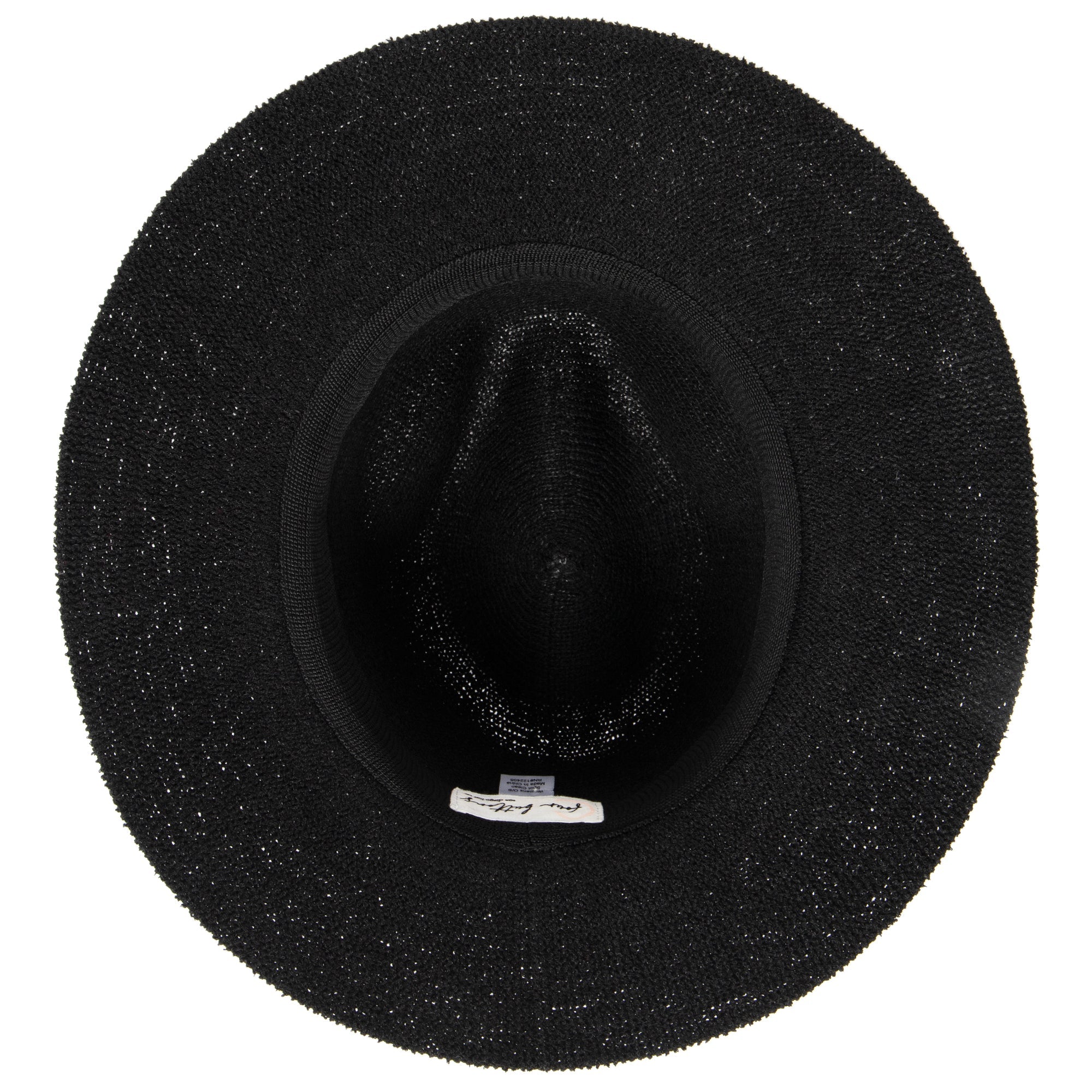 Women's Knit Fedora with Braided Faux Leather and Gold Trim 4 Women's Knit Fedora with Braided Faux Leather and Gold Trim