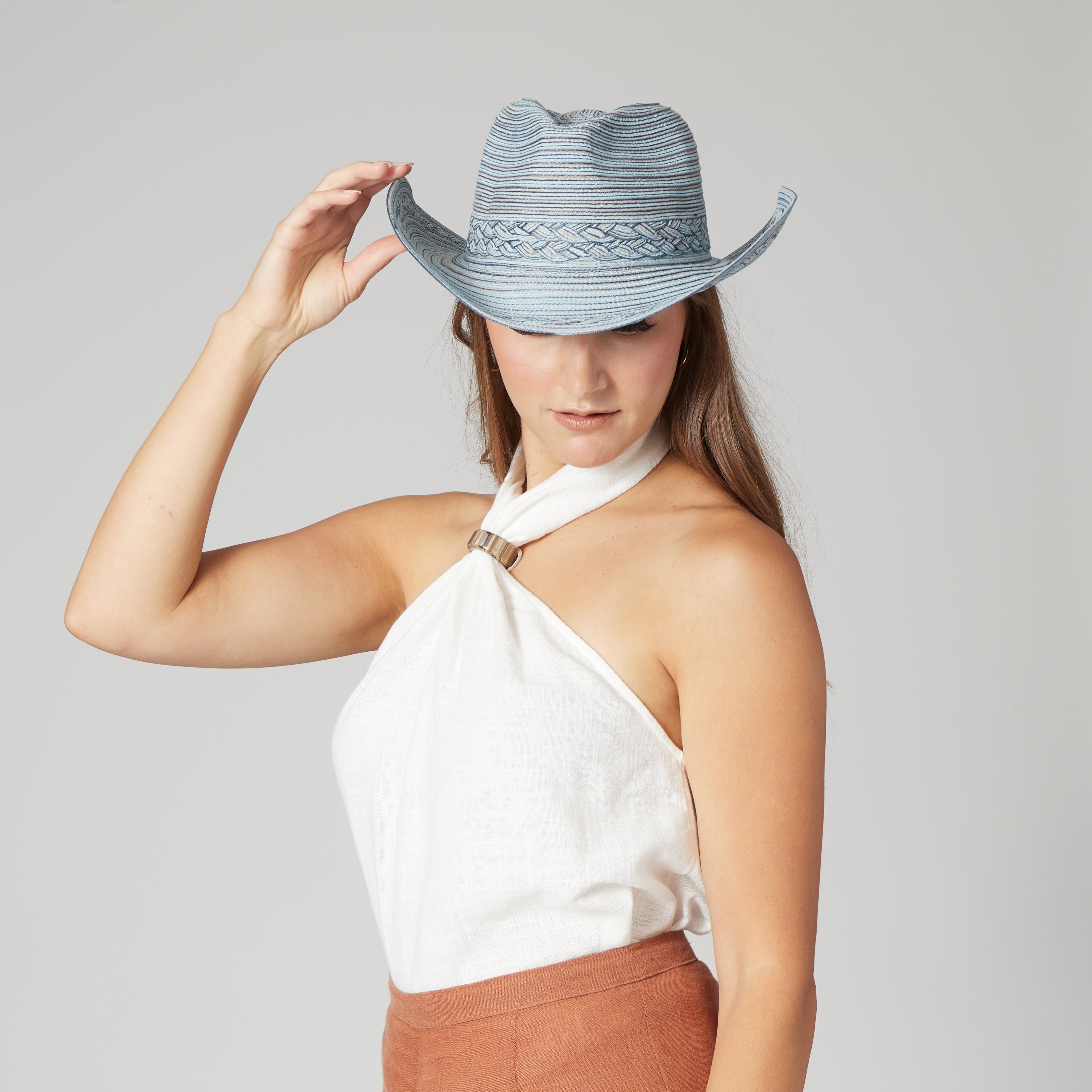 Women's Mixed Braid Cowboy With Braid Insets 11 Women's Mixed Braid Cowboy With Braid Insets