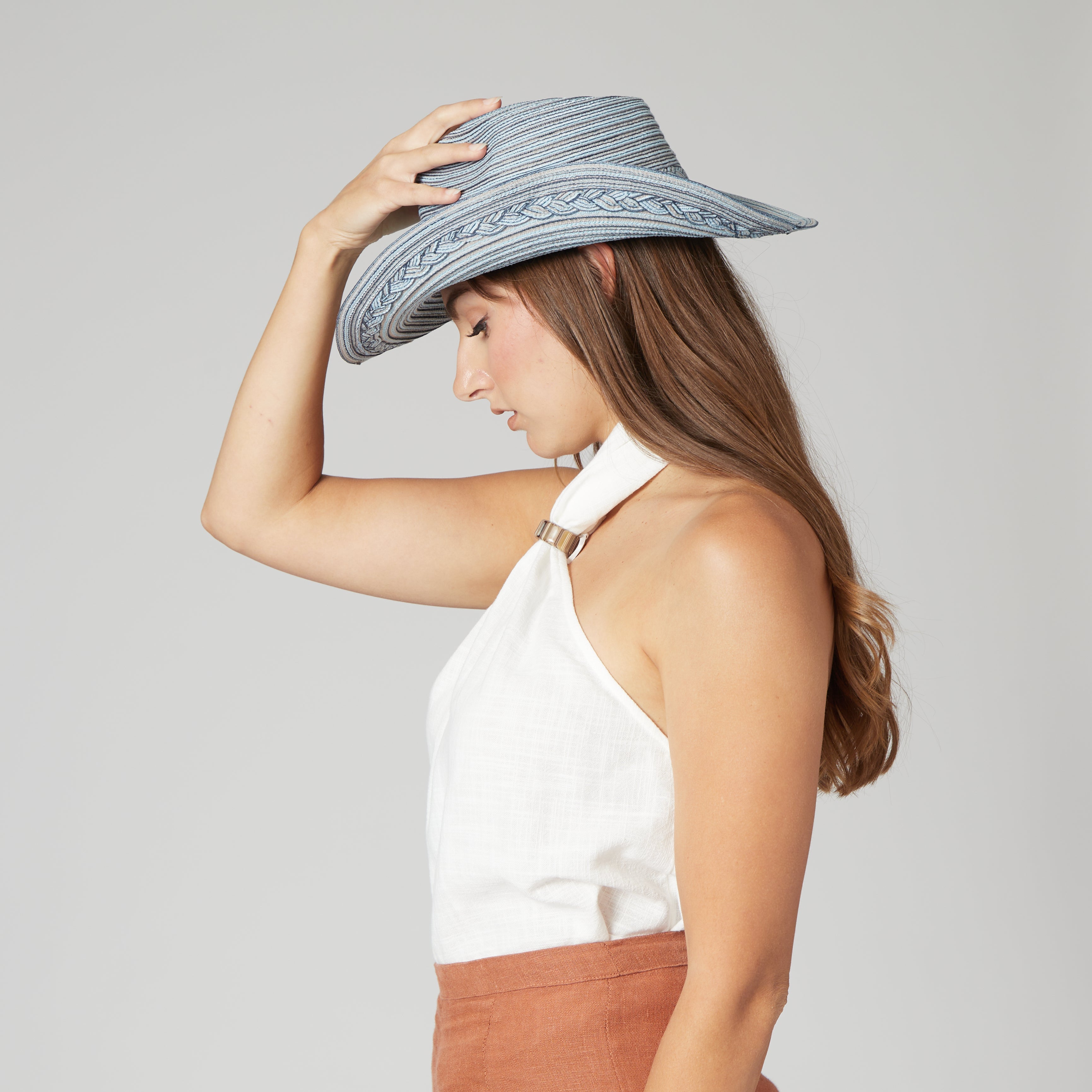 Women's Mixed Braid Cowboy With Braid Insets 12 Women's Mixed Braid Cowboy With Braid Insets