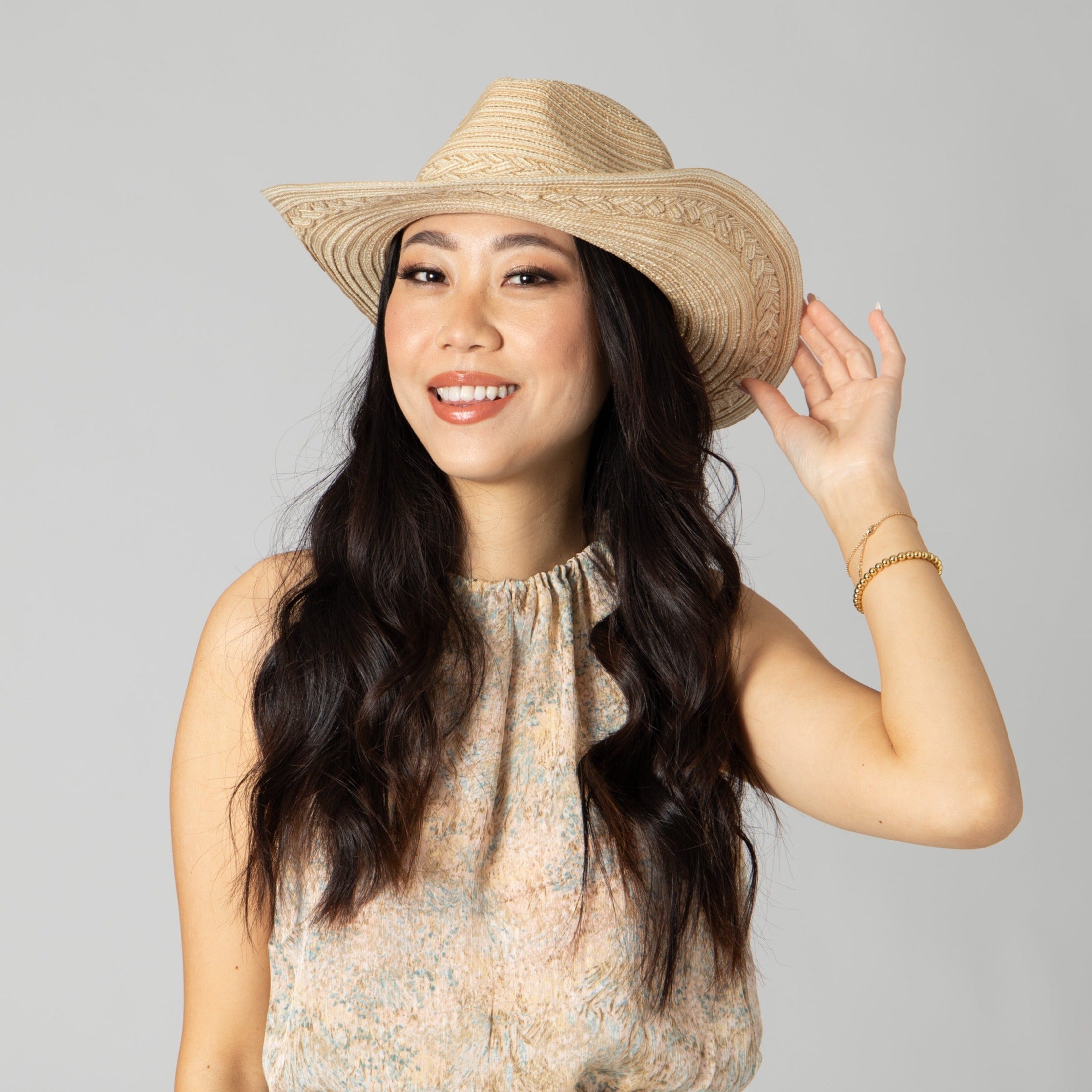 Women's Mixed Braid Cowboy With Braid Insets 3 Women's Mixed Braid Cowboy With Braid Insets