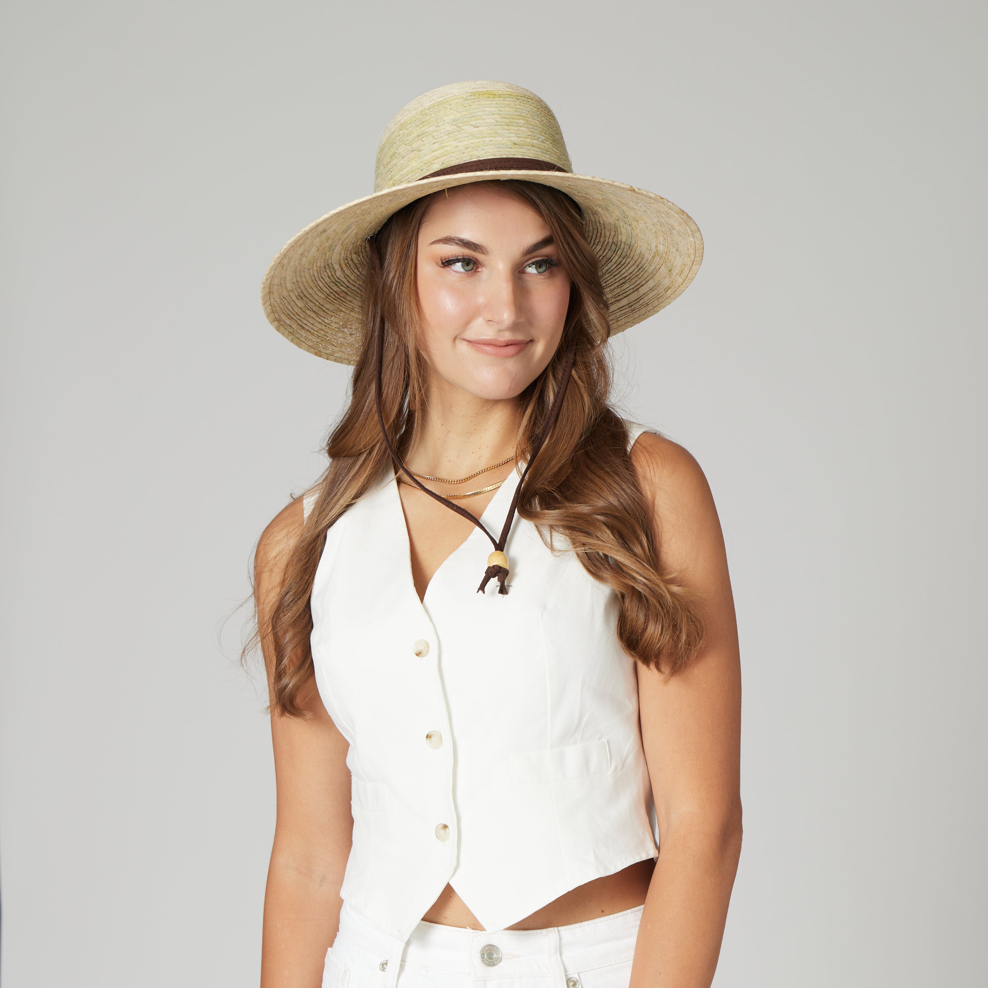 Women's Palm Braid Garden Hat 3 Women's Palm Braid Garden Hat