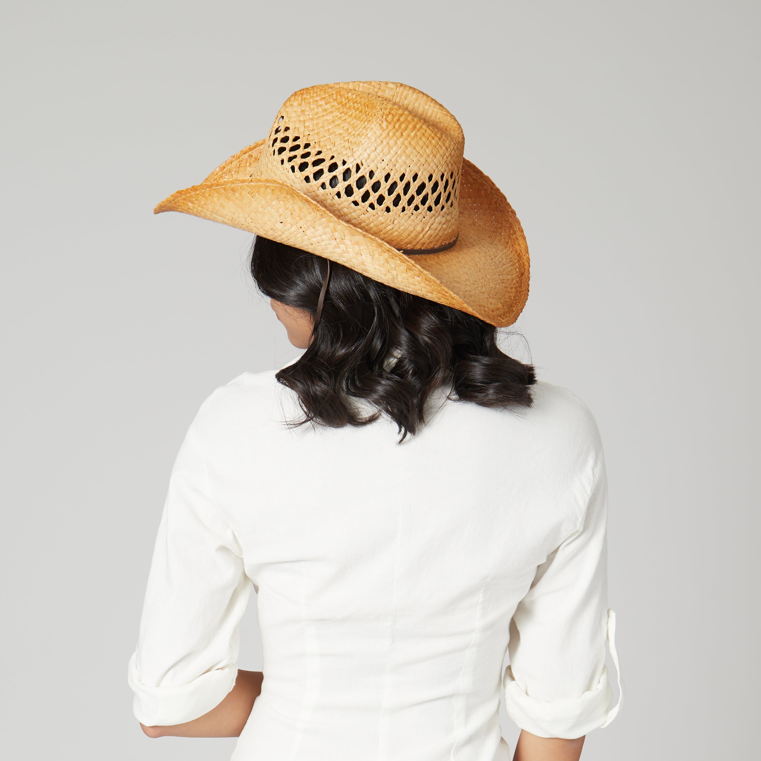 Women's Raffia Cowboy Hat 8 Women's Raffia Cowboy Hat