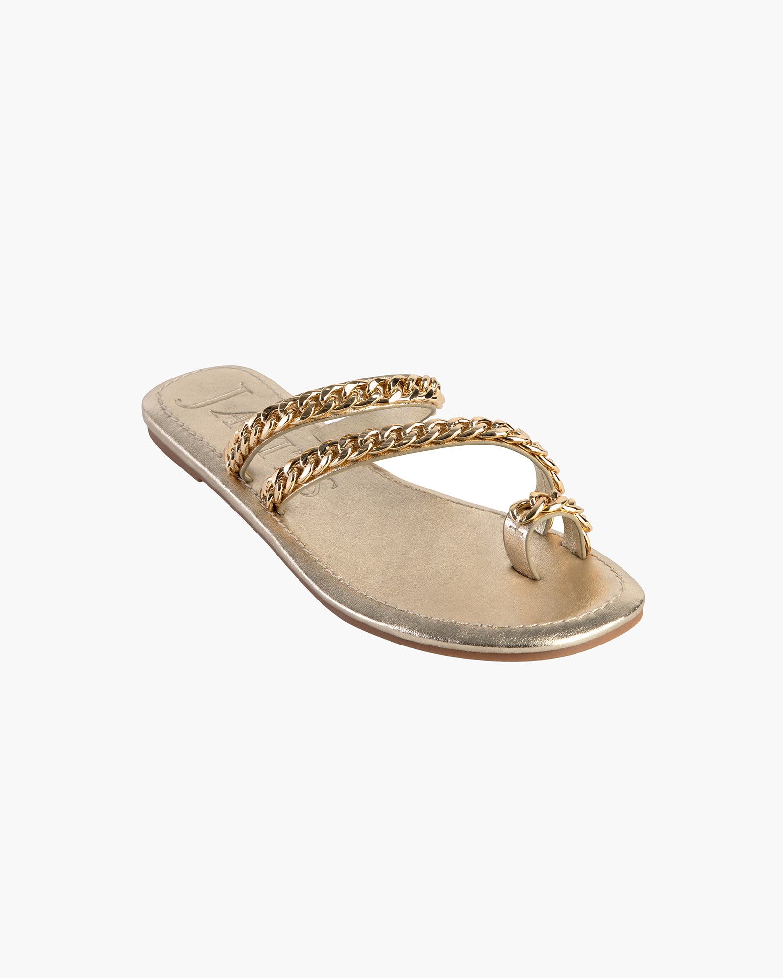 Chainmi toe loop sandal Gold - Final Sale
