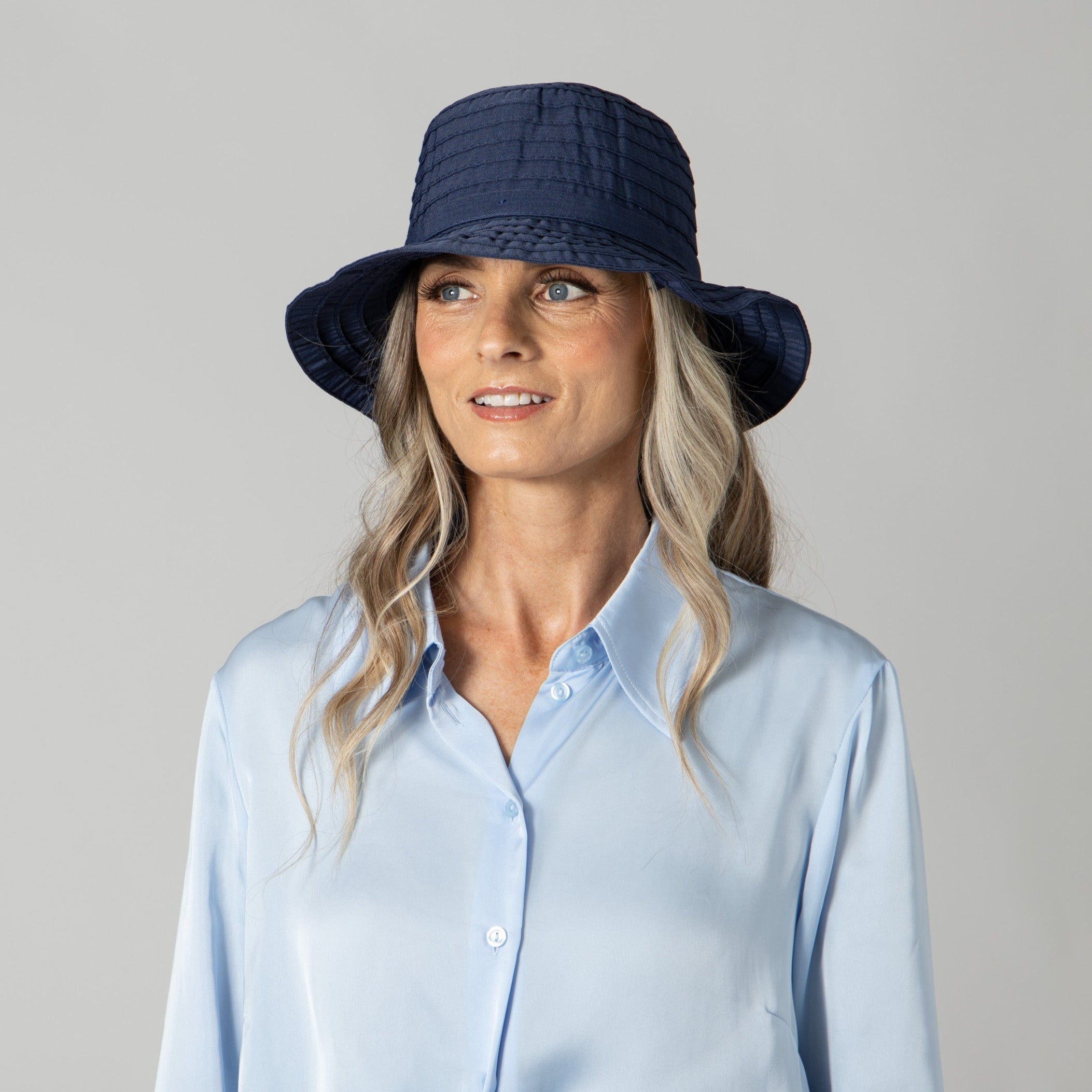 Women's ribbon bucket with adjustable tie 14 Women's ribbon bucket with adjustable tie