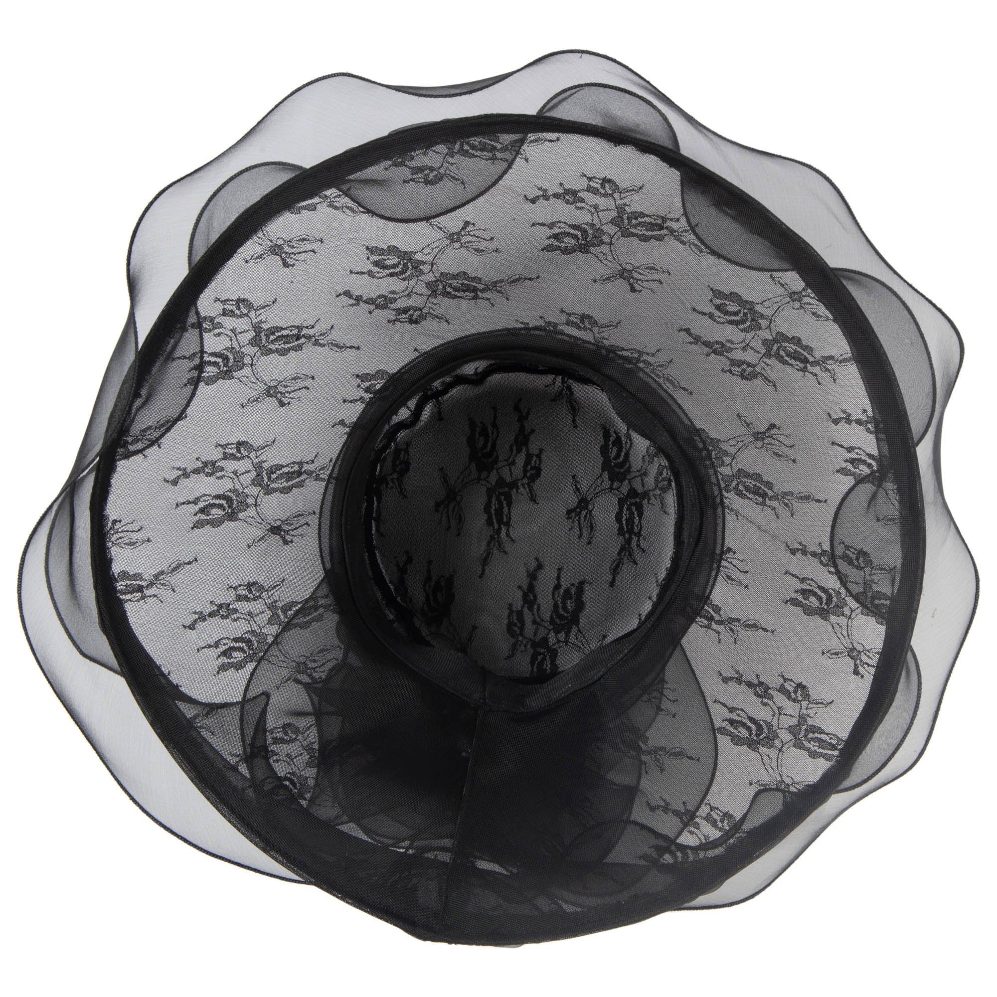 Women's Stiff Mesh Organza Dress Hat 5 Women's Stiff Mesh Organza Dress Hat