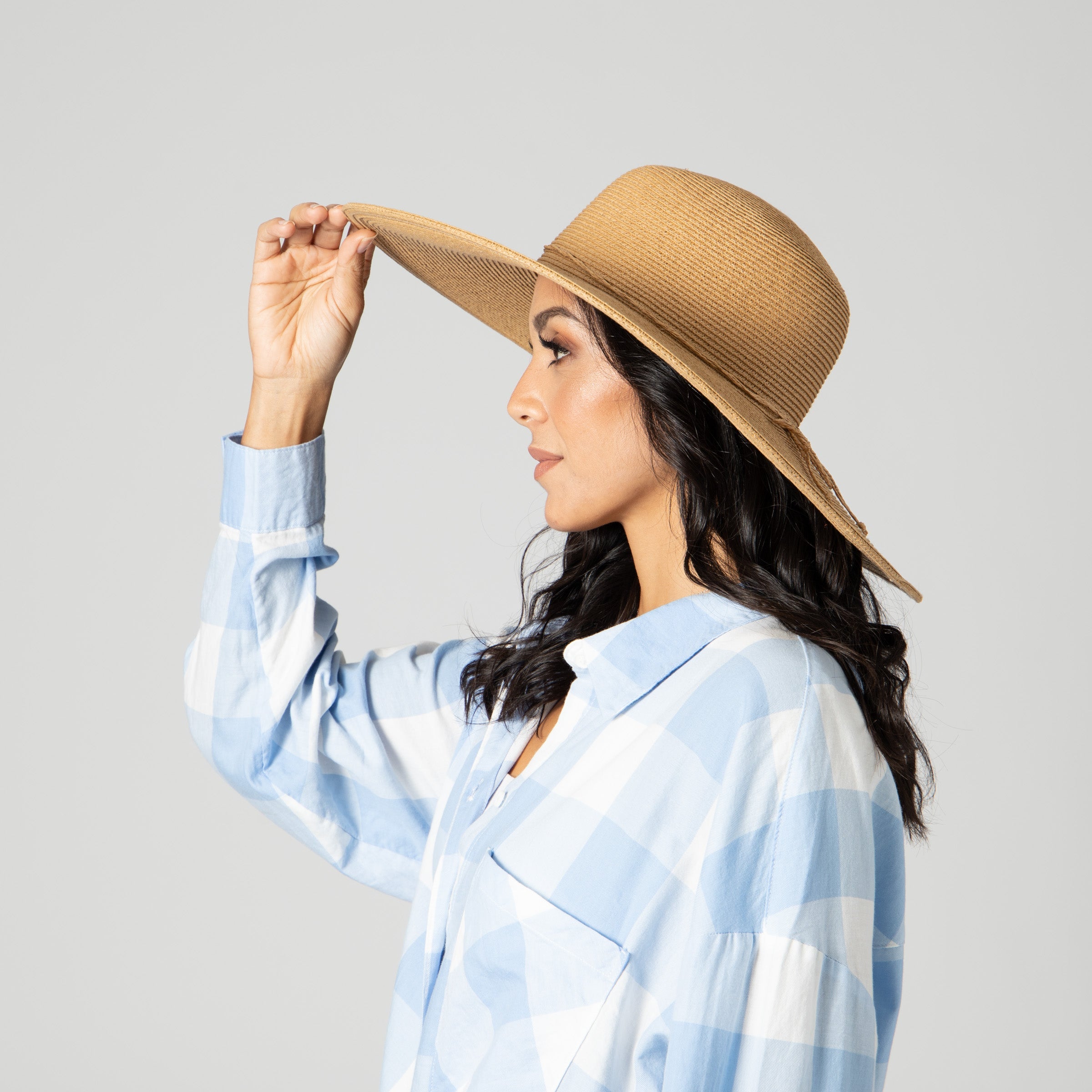 Women's Water Repellent Floppy Hat with Tie 35 Women's Water Repellent Floppy Hat with Tie