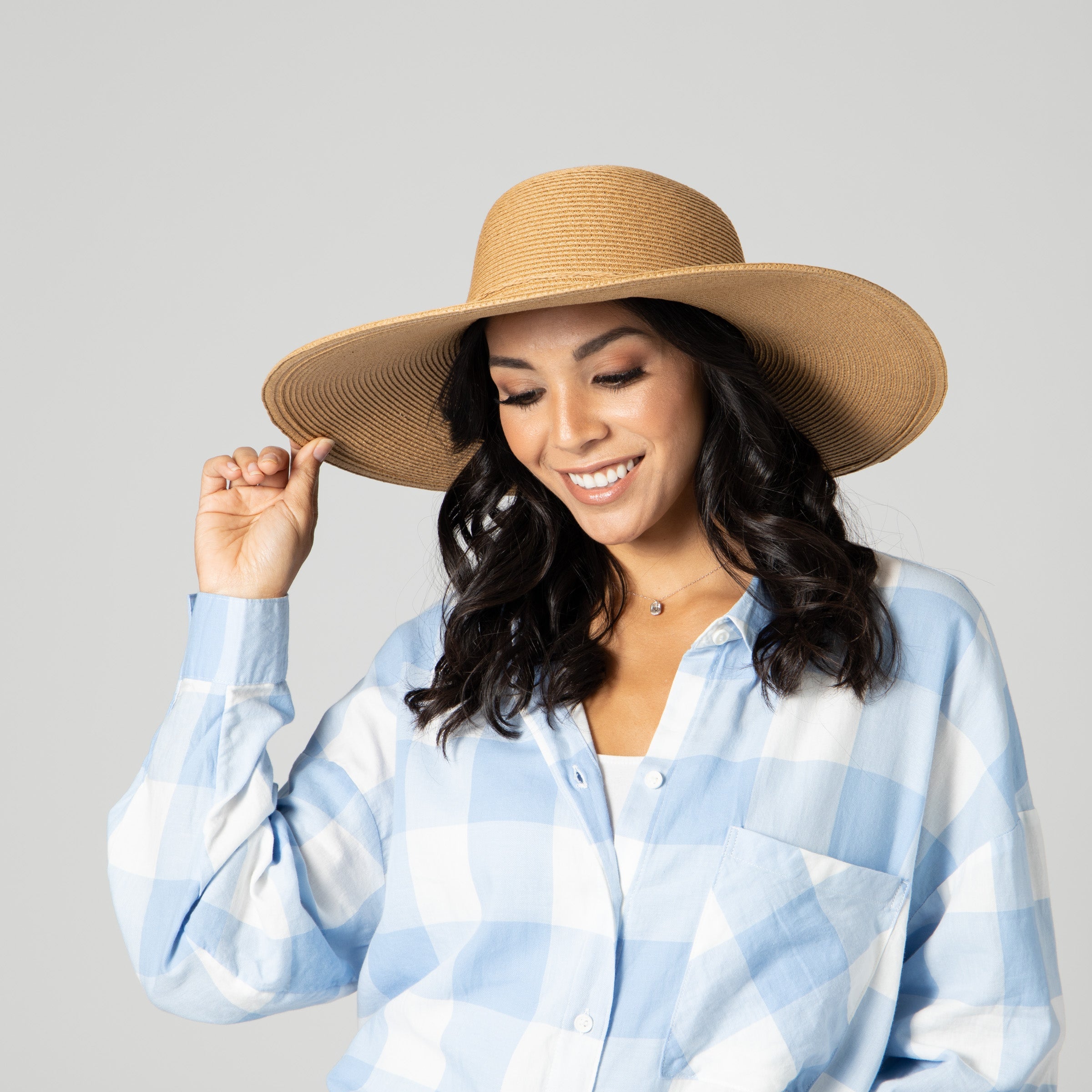 Women's Water Repellent Floppy Hat with Tie 36 Women's Water Repellent Floppy Hat with Tie