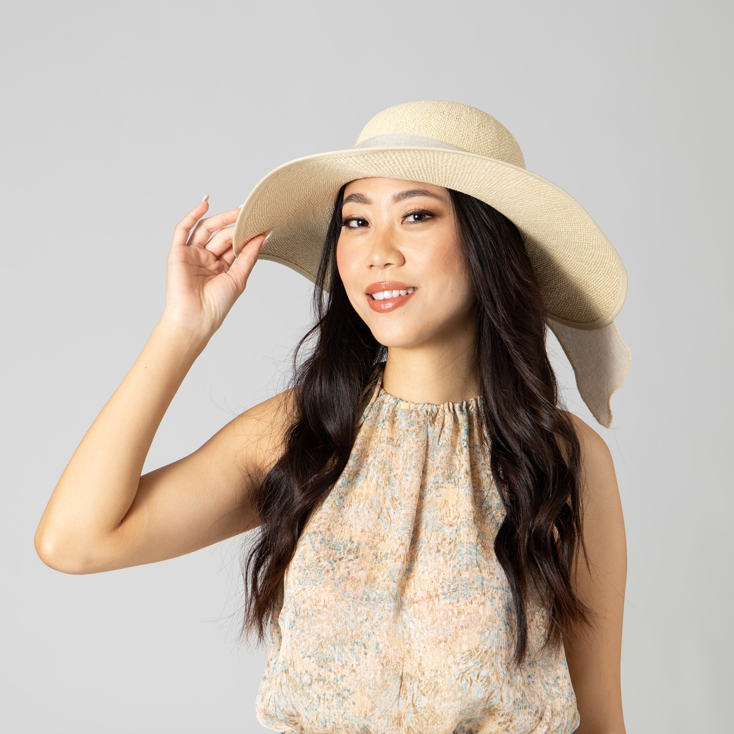 Women's Woven Paper Face Saver w/ Scarf Tie 12 Women's Woven Paper Face Saver w/ Scarf Tie