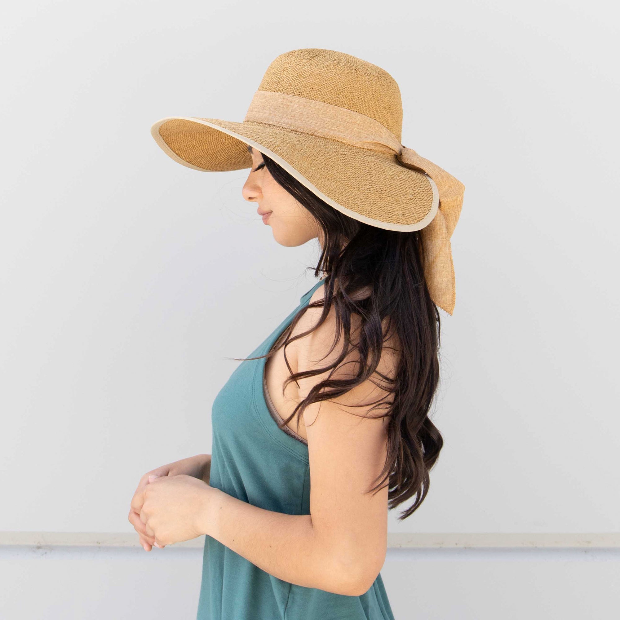 Women's Woven Paper Face Saver w/ Scarf Tie 3 Women's Woven Paper Face Saver w/ Scarf Tie
