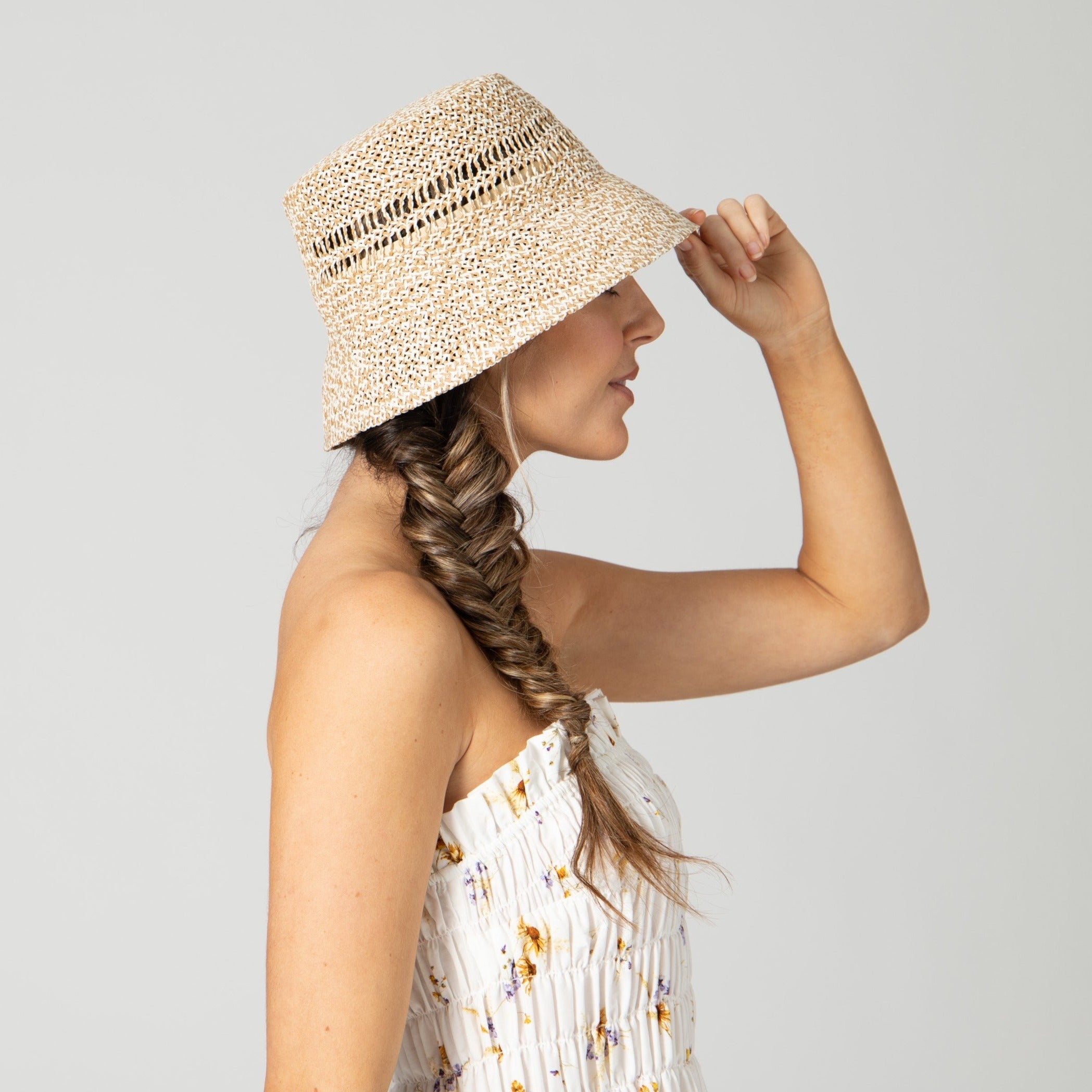 Woven Marled Bucket Hat 5 Woven Marled Bucket Hat
