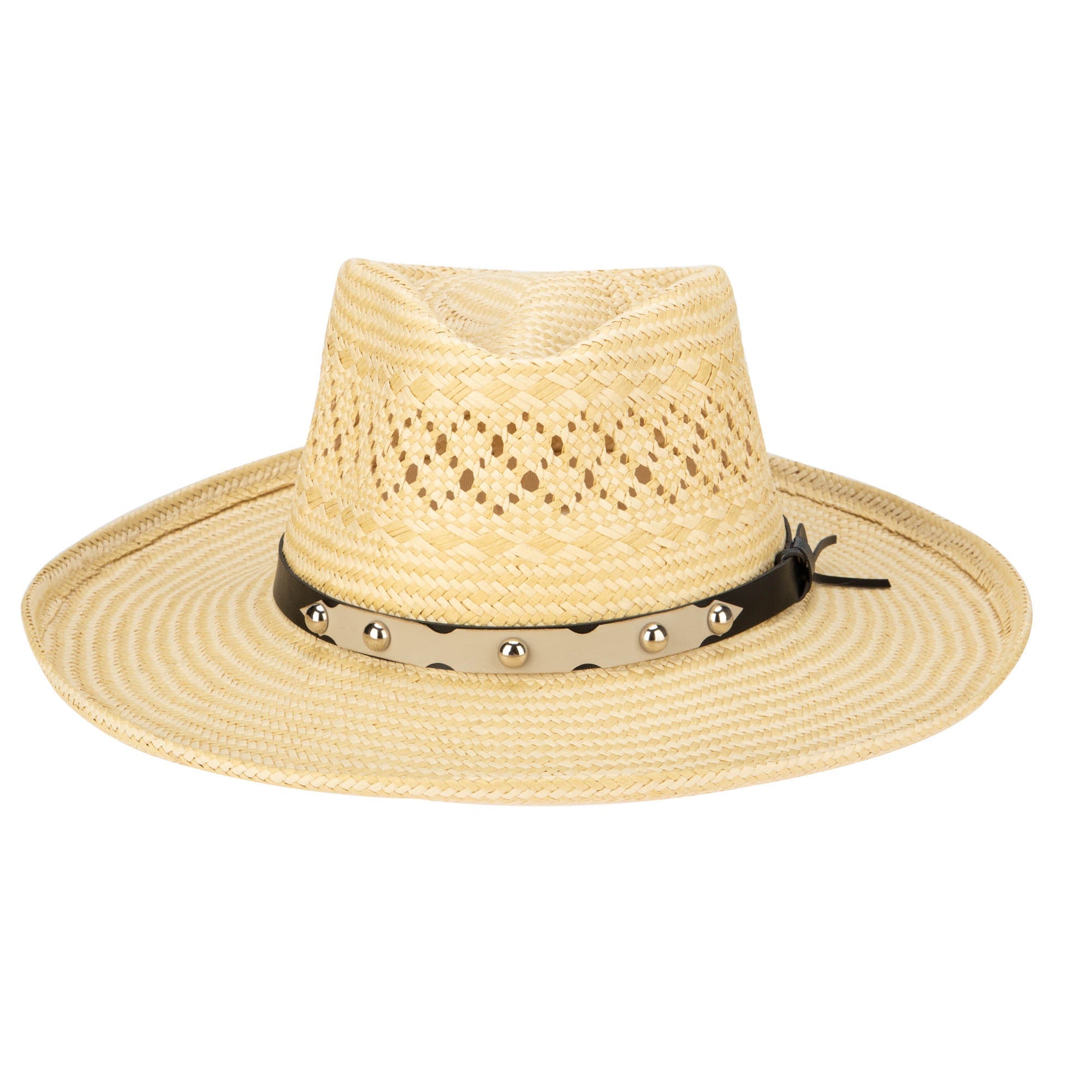 Woven West Women's Woven Paper Gambler with Studded Band 3 Woven West Women's Woven Paper Gambler with Studded Band
