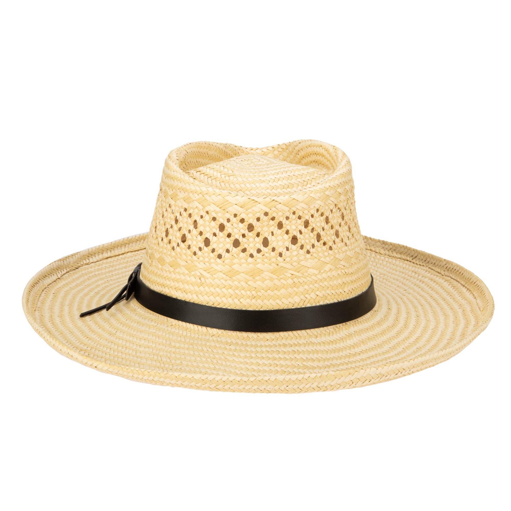 Woven West Women's Woven Paper Gambler with Studded Band 4 Woven West Women's Woven Paper Gambler with Studded Band