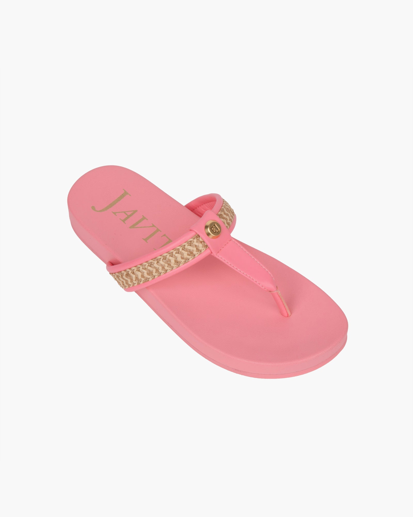 Squishee® Flip Flop Peanut/Pink